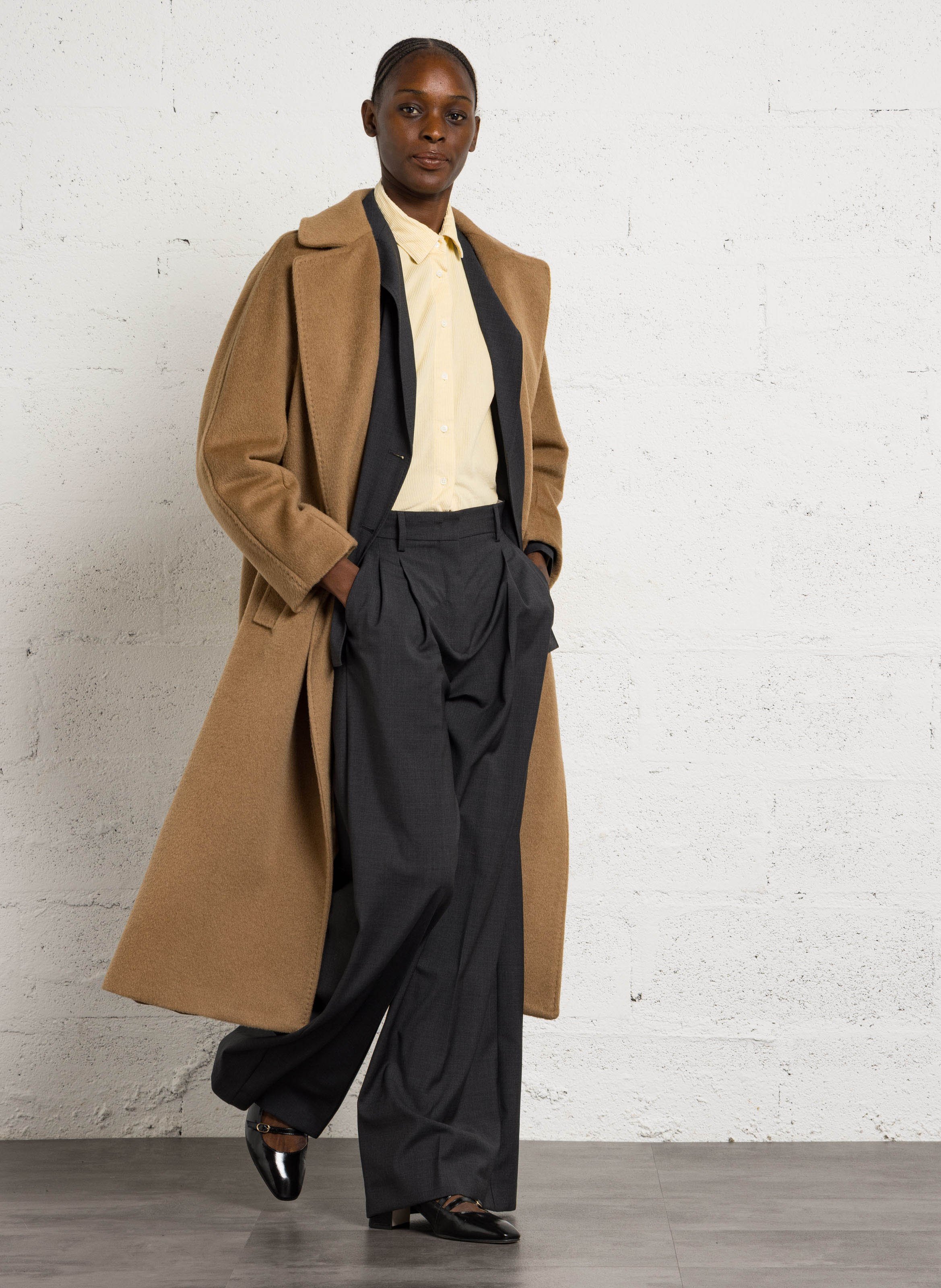 Manteau oversize en laine mélangée MAX MARA WEEK END Beige