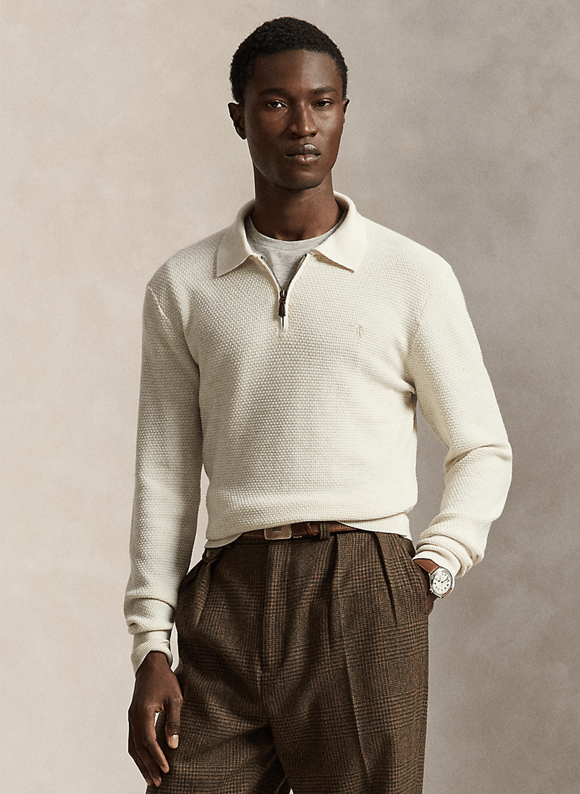 Wollpullover mit Reißverschlusskragen POLO RALPH LAUREN