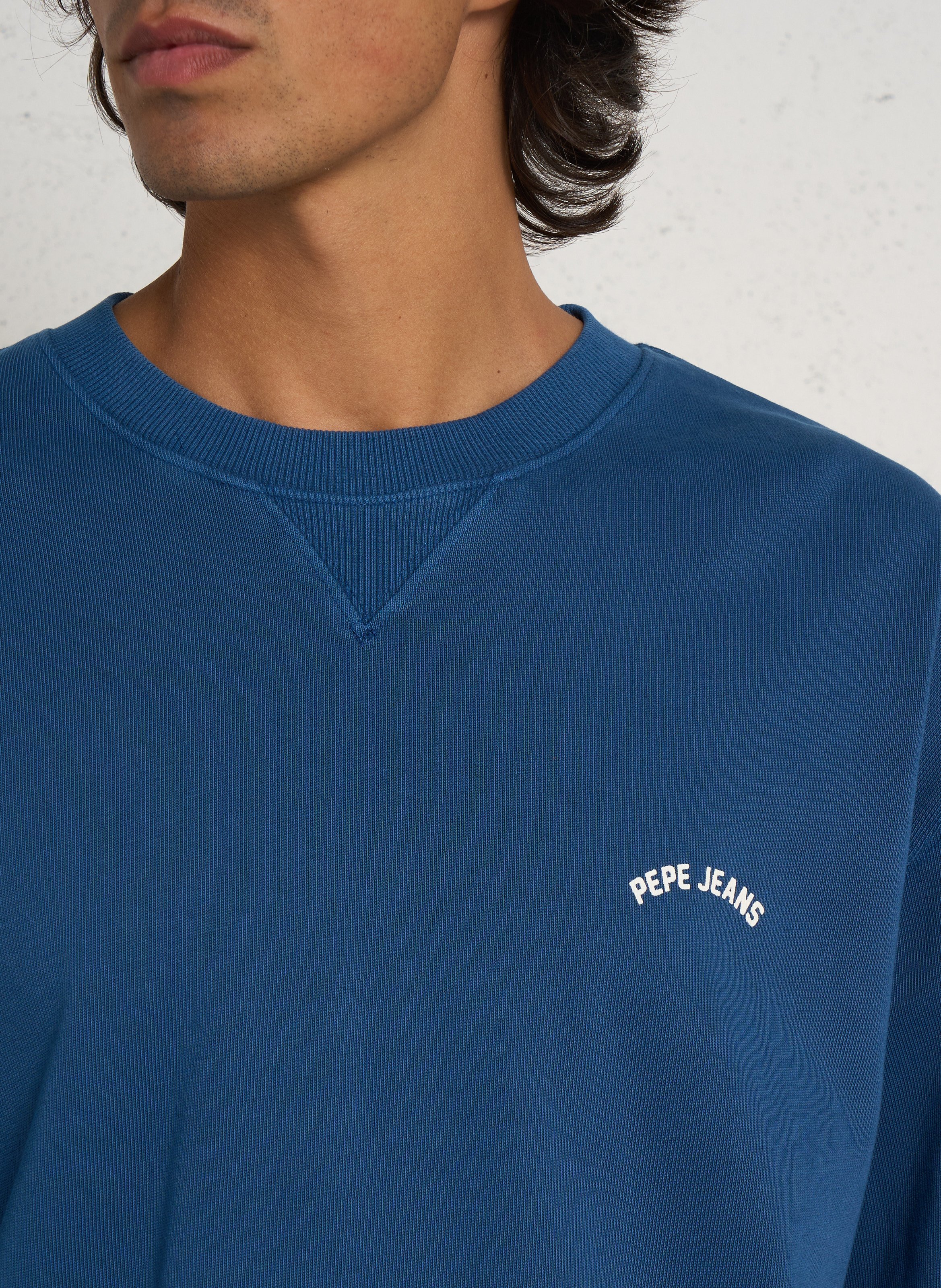 Oversize-Sweatshirt aus Baumwolle PEPE JEANS Blau