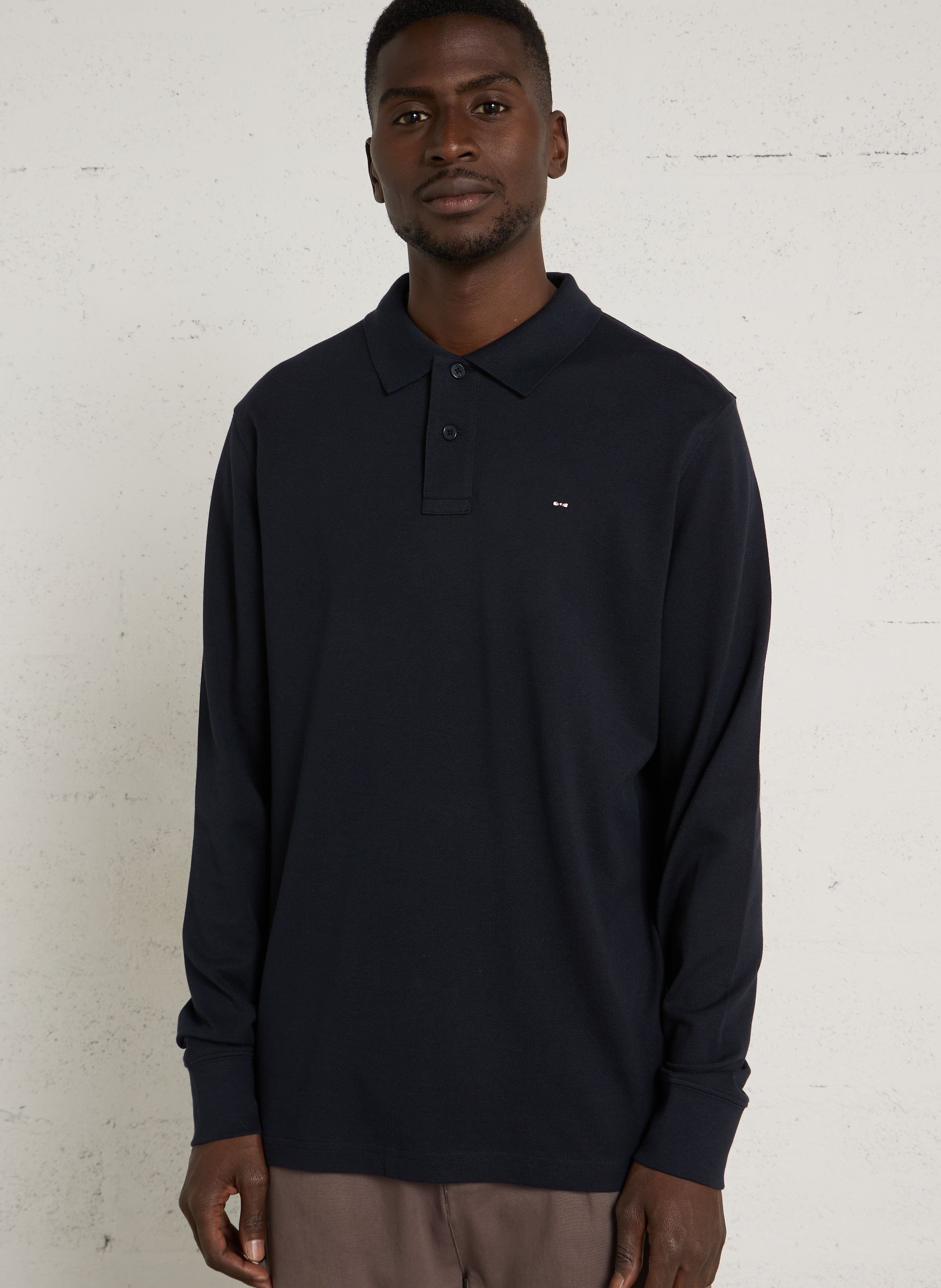 Langarm-Poloshirt aus Baumwolle EDEN PARK