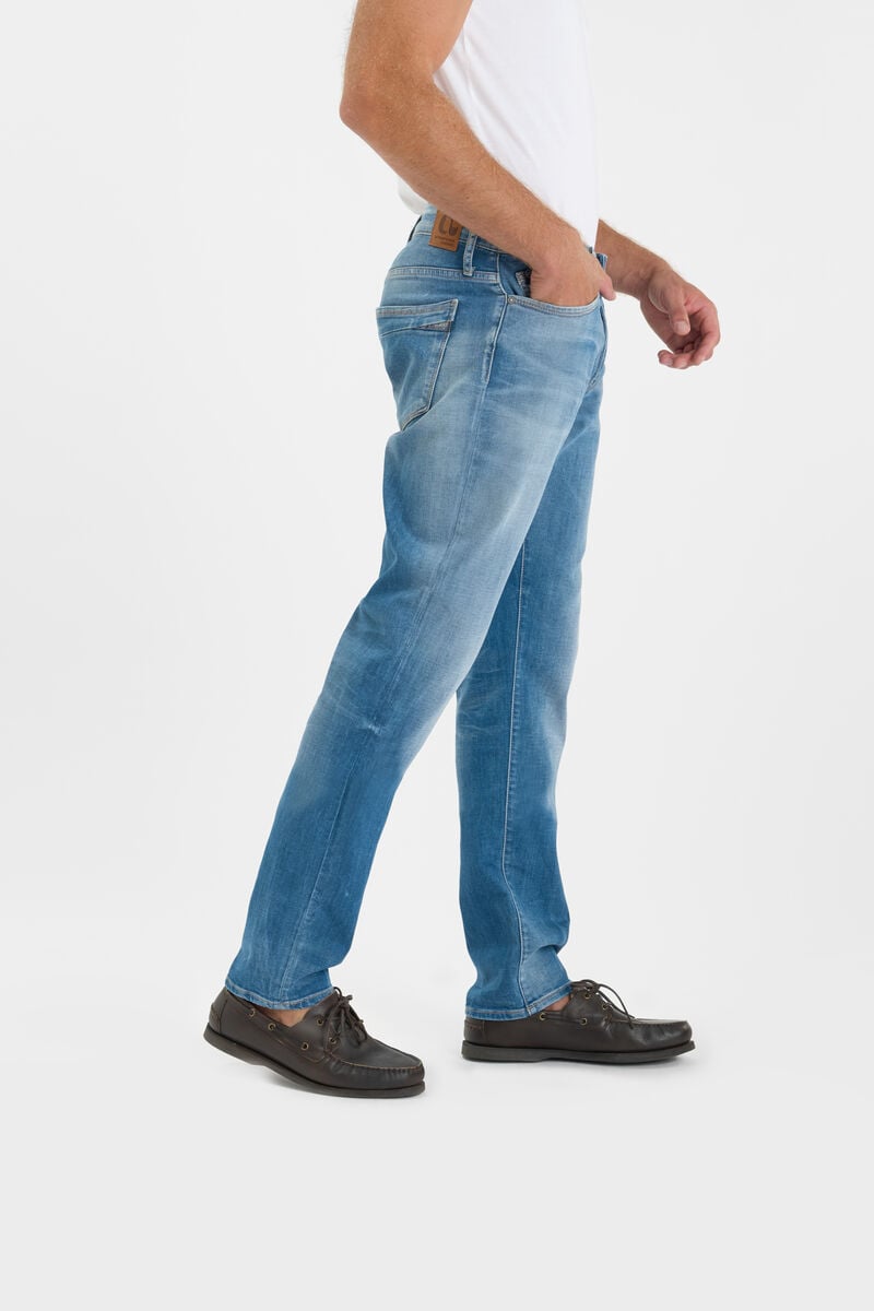 Straight-leg zip jeans LE TEMPS DES CERISES Blue