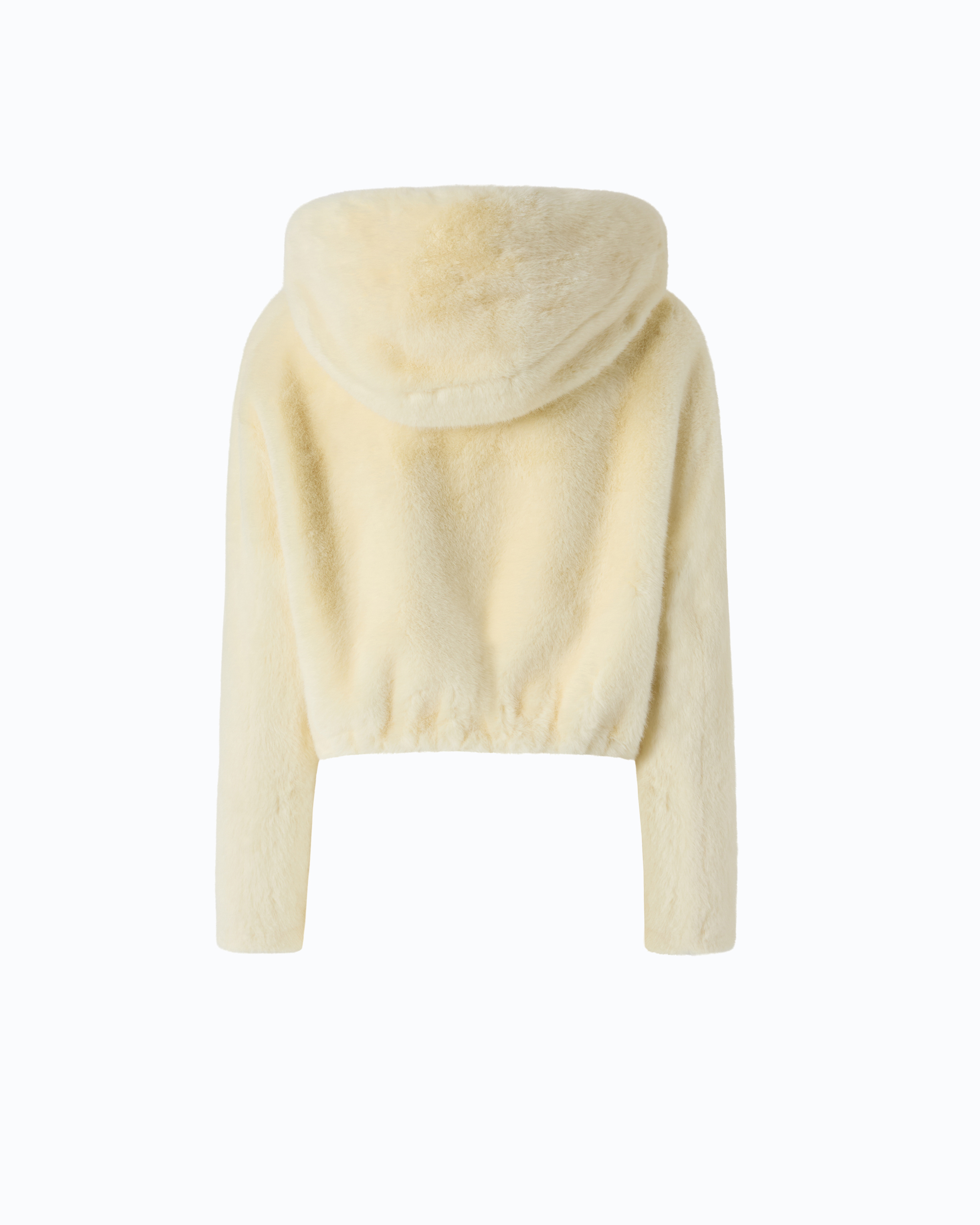 Cropped faux fur jacket | Yellow PINKO Women