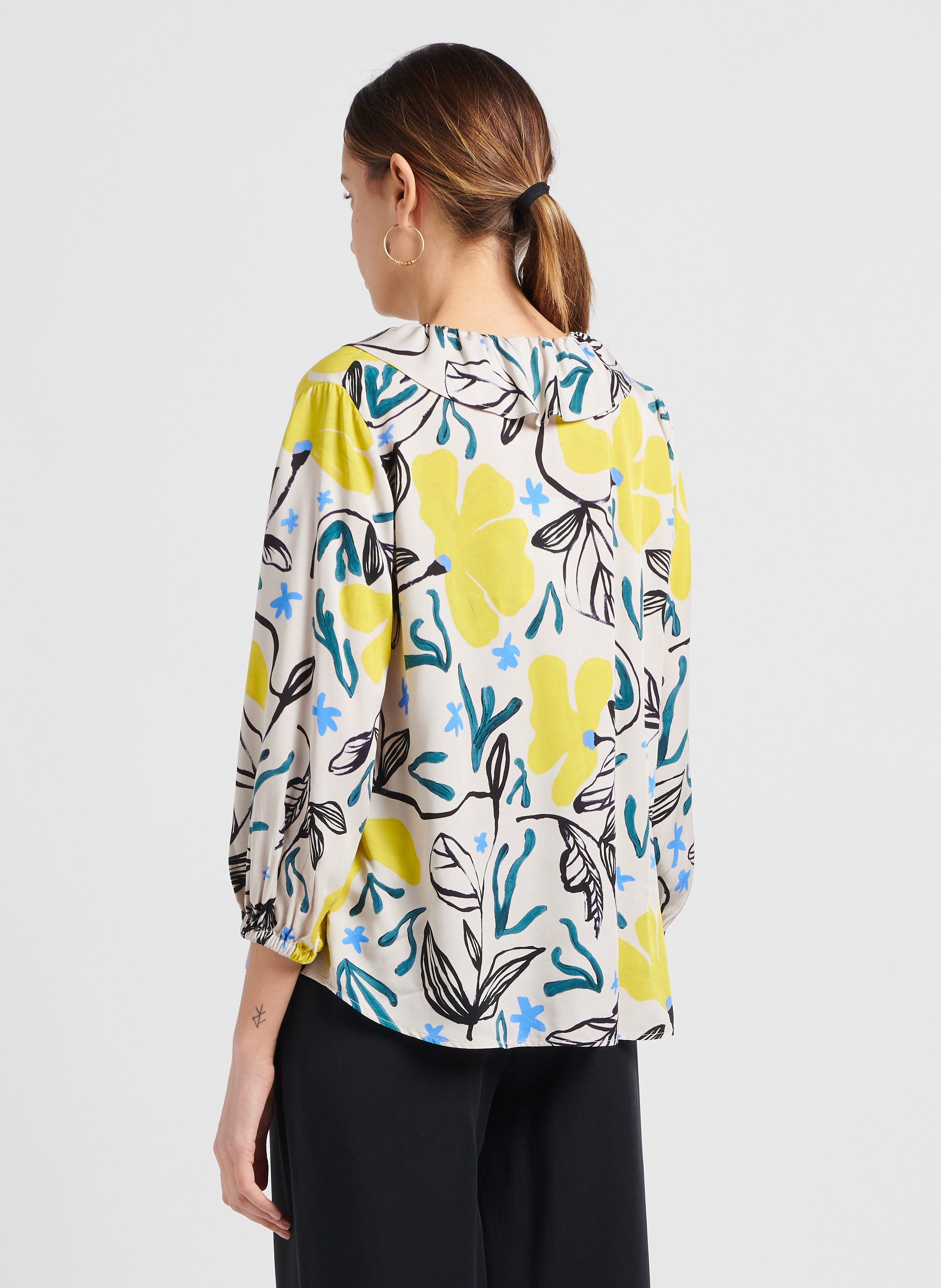 Round-neck flowing blouse PAUL SMITH White