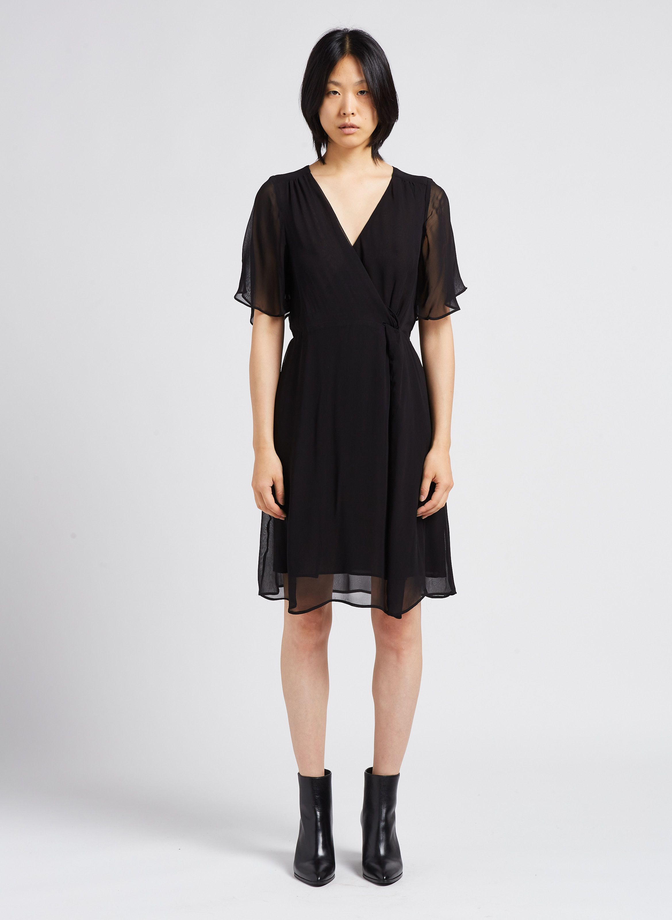 Express black outlet wrap dress