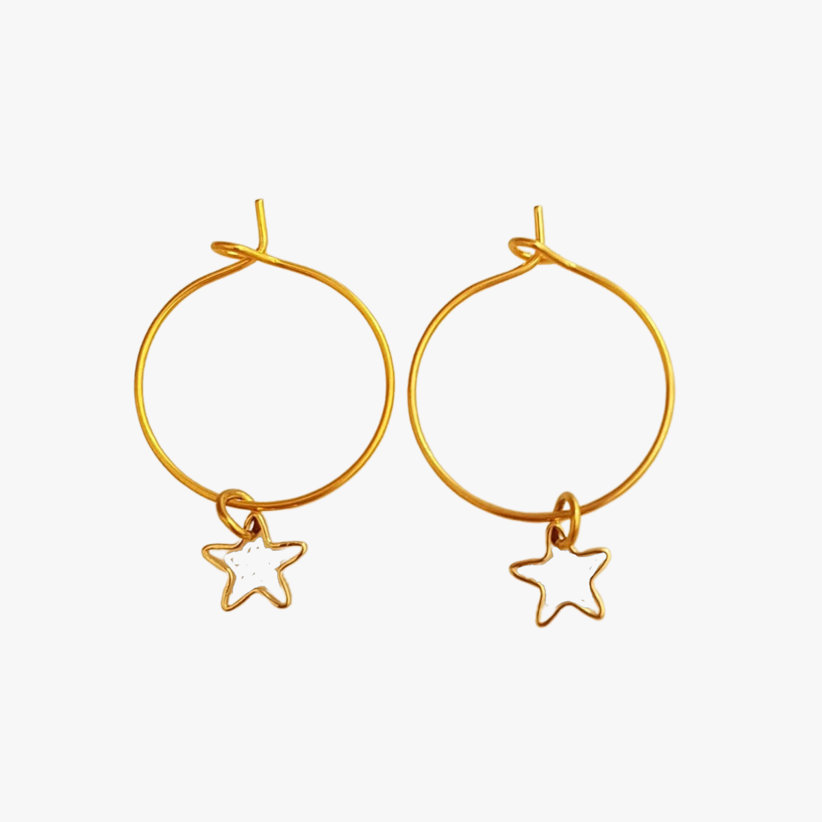 Star earrings GINANDGER Blue
