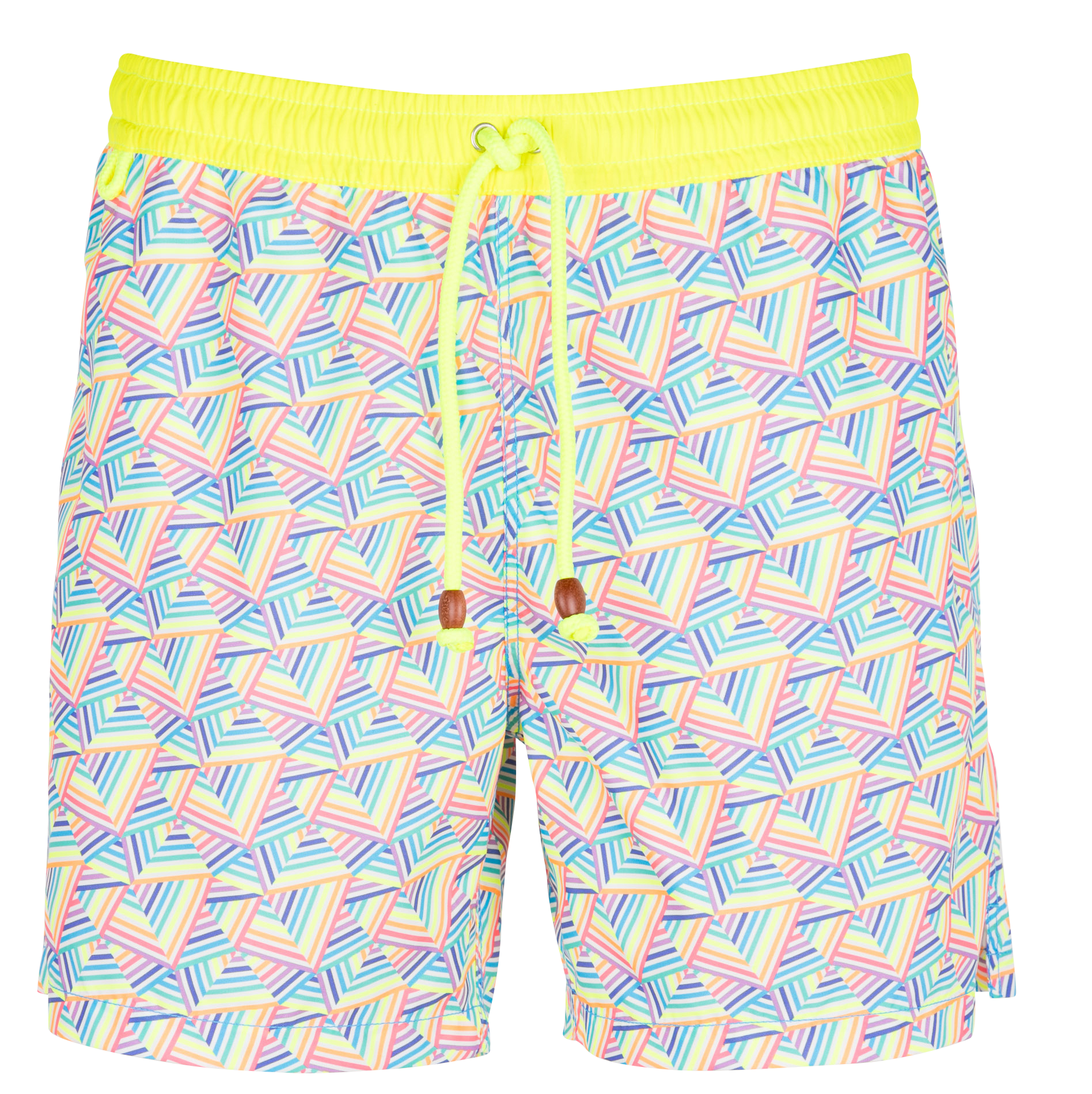 Printed Mixed fiber recycled fitted swimshorts GILI'S Multicolored
