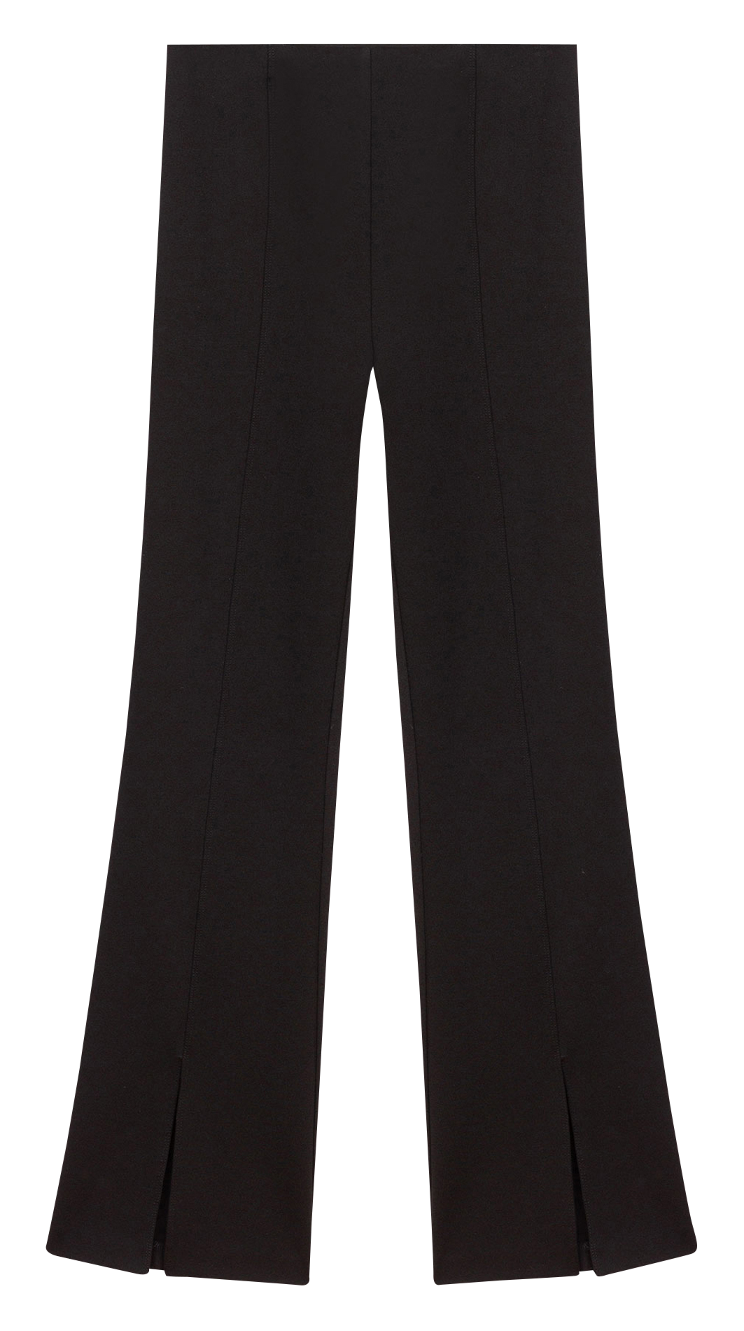 Pantalon fllare fendu MAJE Noir