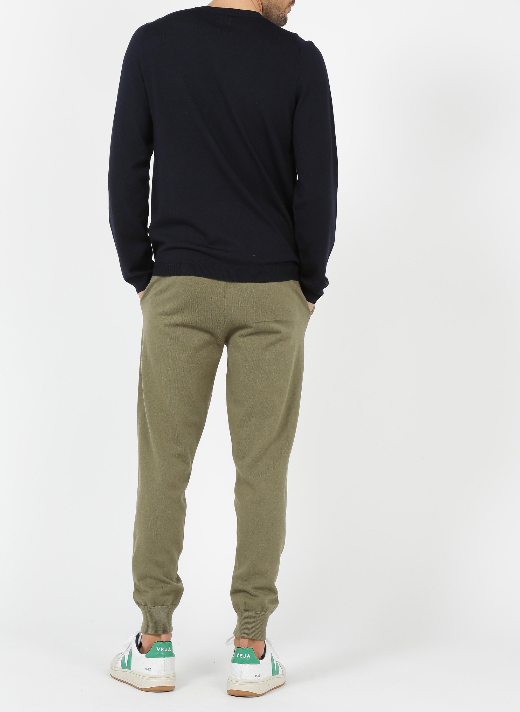 Regular-fit round-neck wool sweater AU PRINTEMPS PARIS Blue