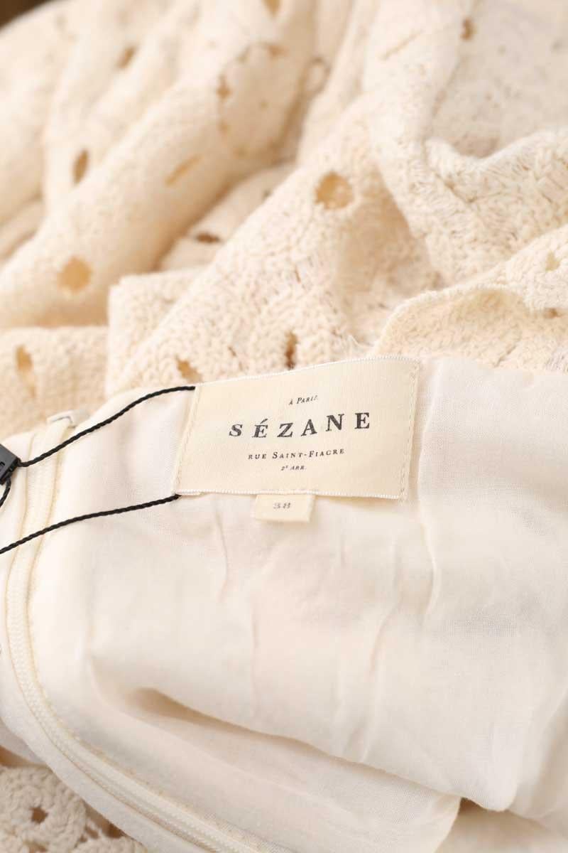 Cotton dress SEZANE - Seconde main Beige