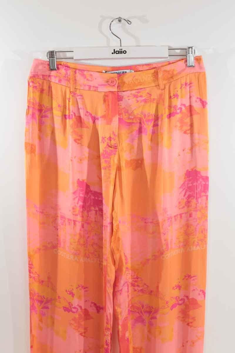 Wide leg orange pants MODETROTTER - Seconde Main Orange