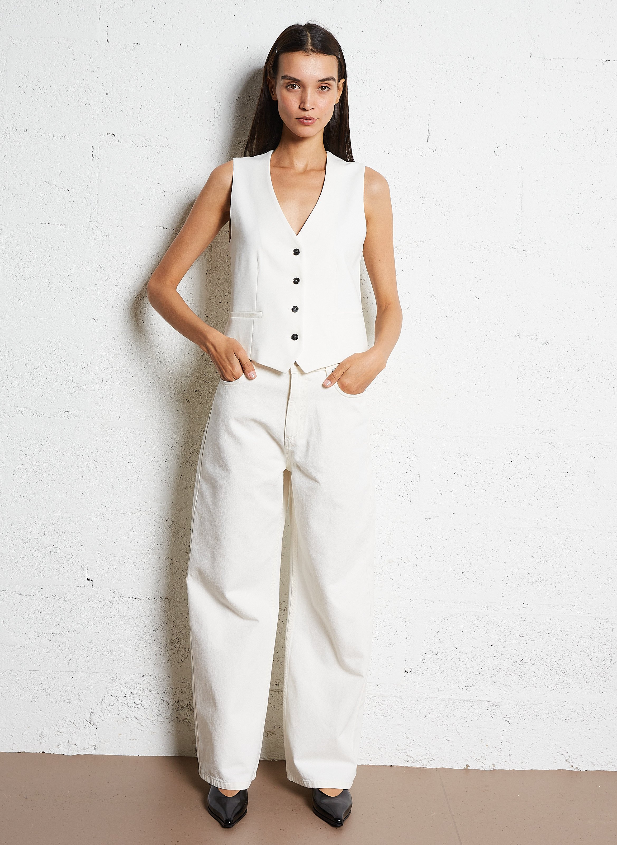 Straight cardigan IKKS White