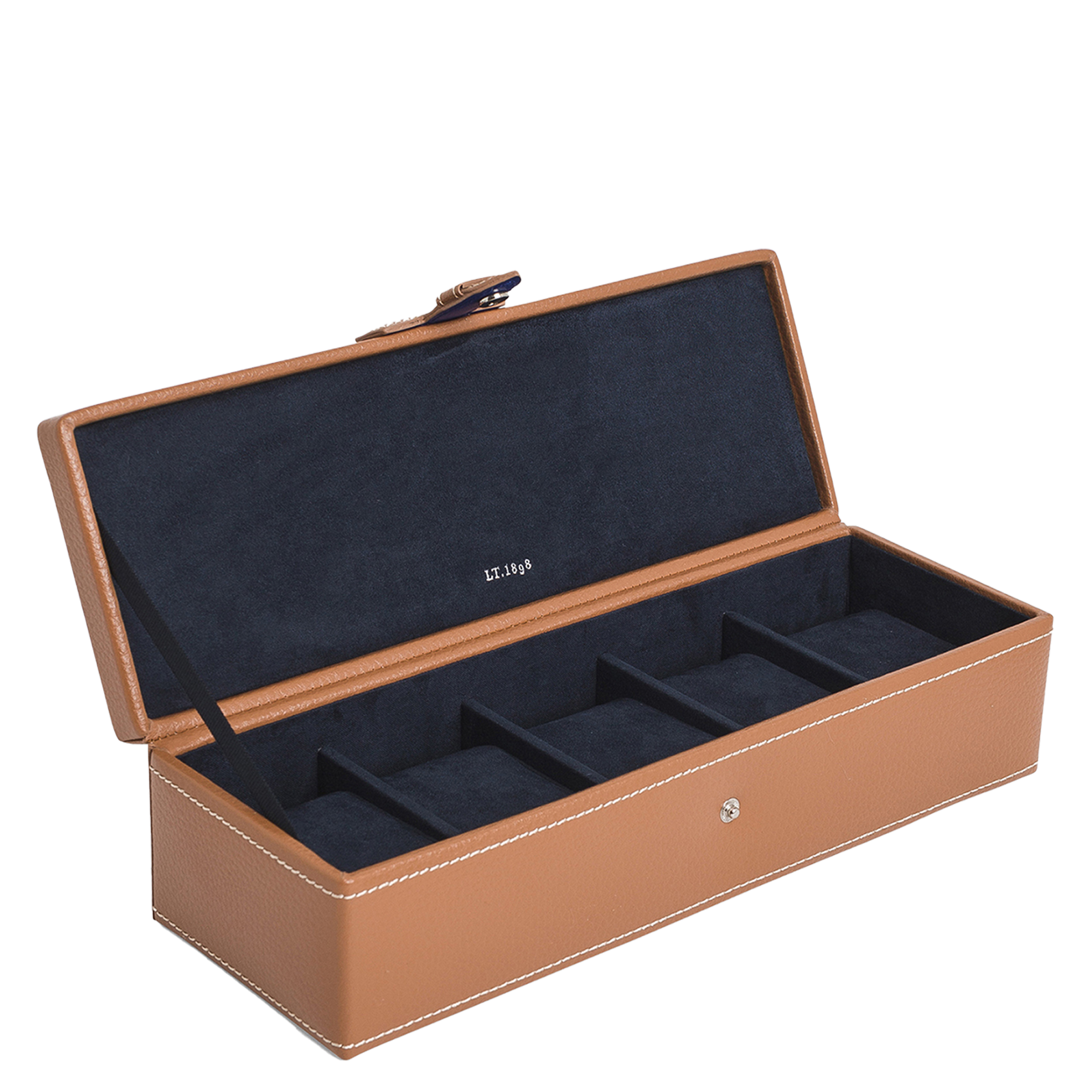 Horlogekistje van gerecycled leer LE TANNEUR Beige