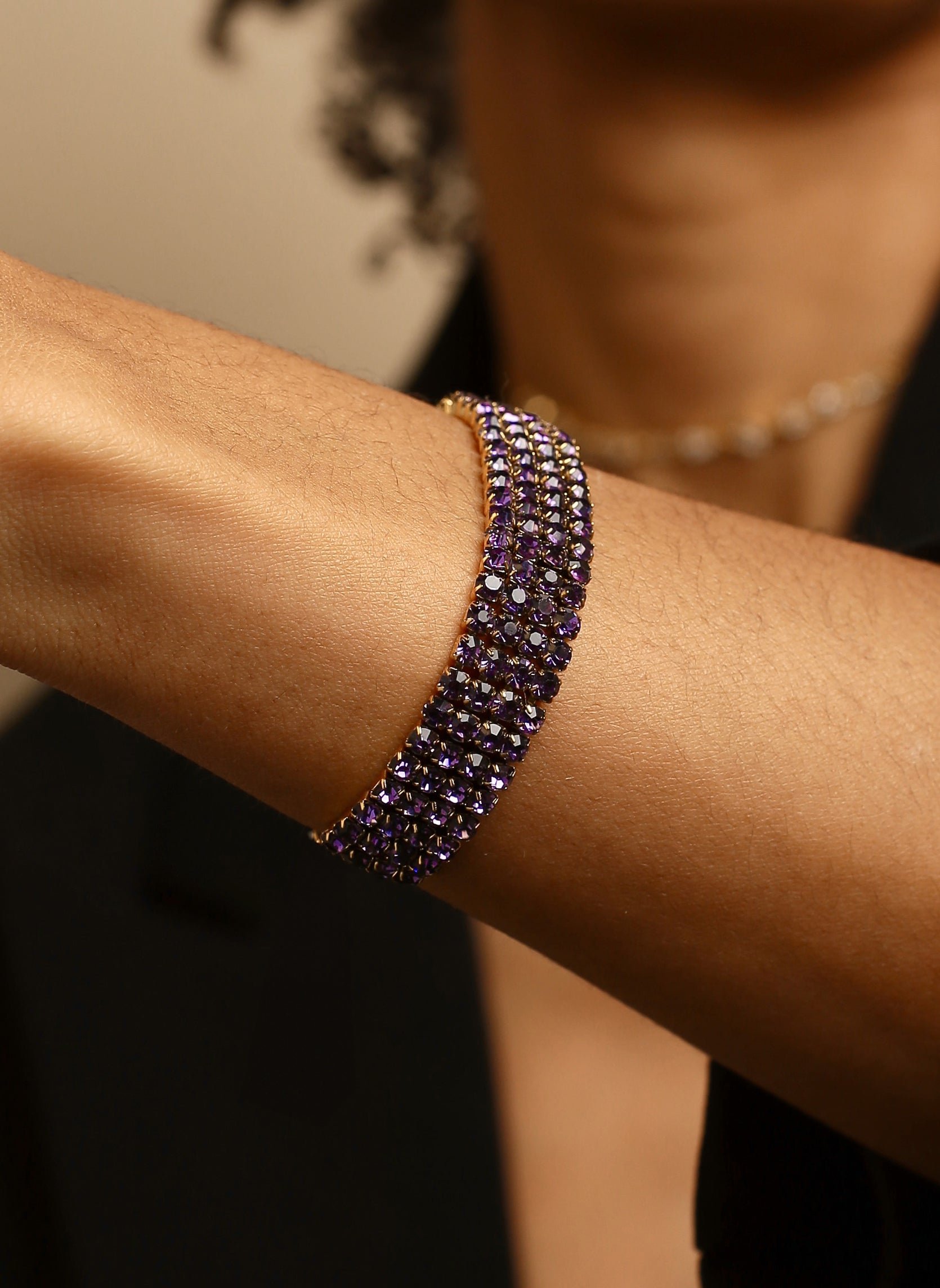 Chain bracelet AEC Paris Purple
