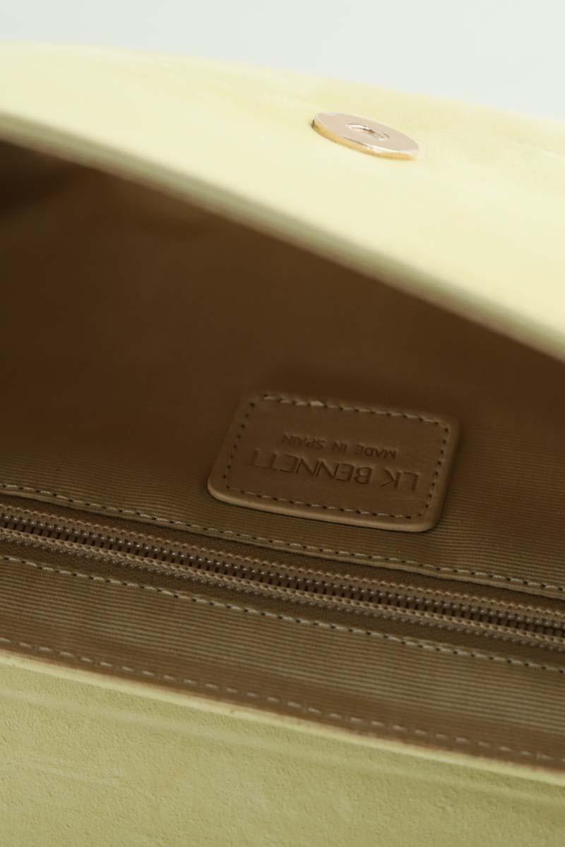 Suede clutch bag LK BENNETT - Seconde Main Yellow