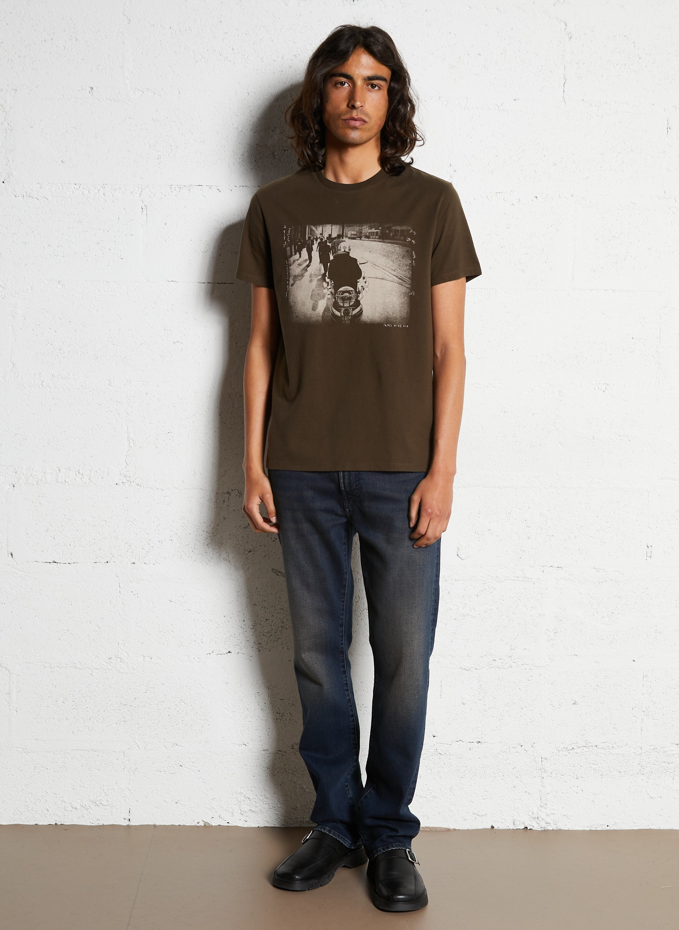 Cotton-blend straight jeans IKKS Blue