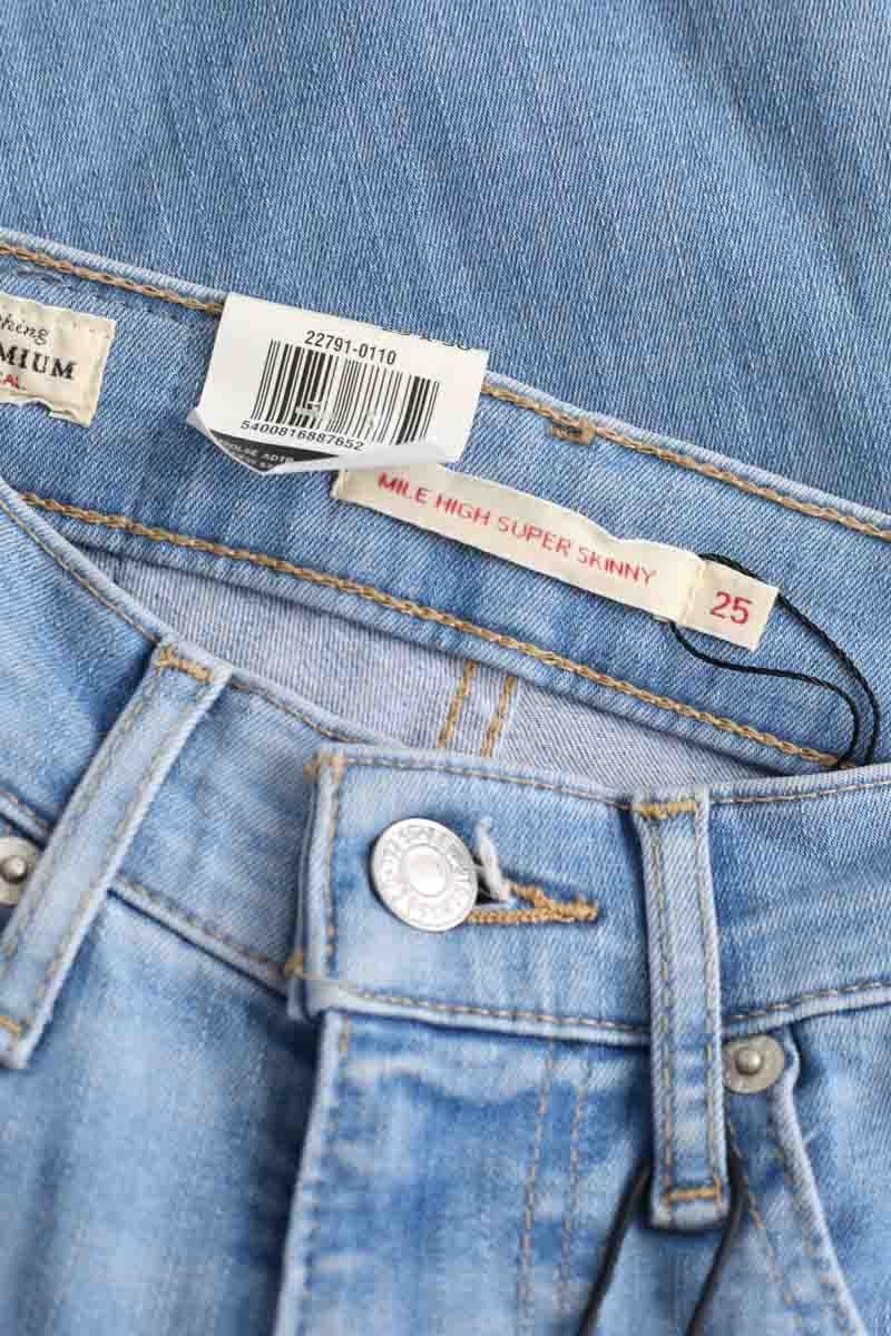 Cotton skinny jeans LEVI'S - Seconde main Blue