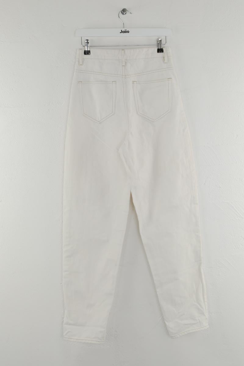 Cotton jeans ISABEL MARANT ÉTOILE - SECONDE MAIN White