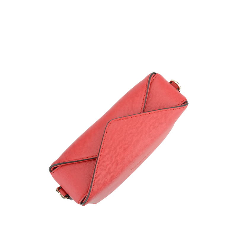 Sac porté travers - cuir de vachette POURCHET Rouge