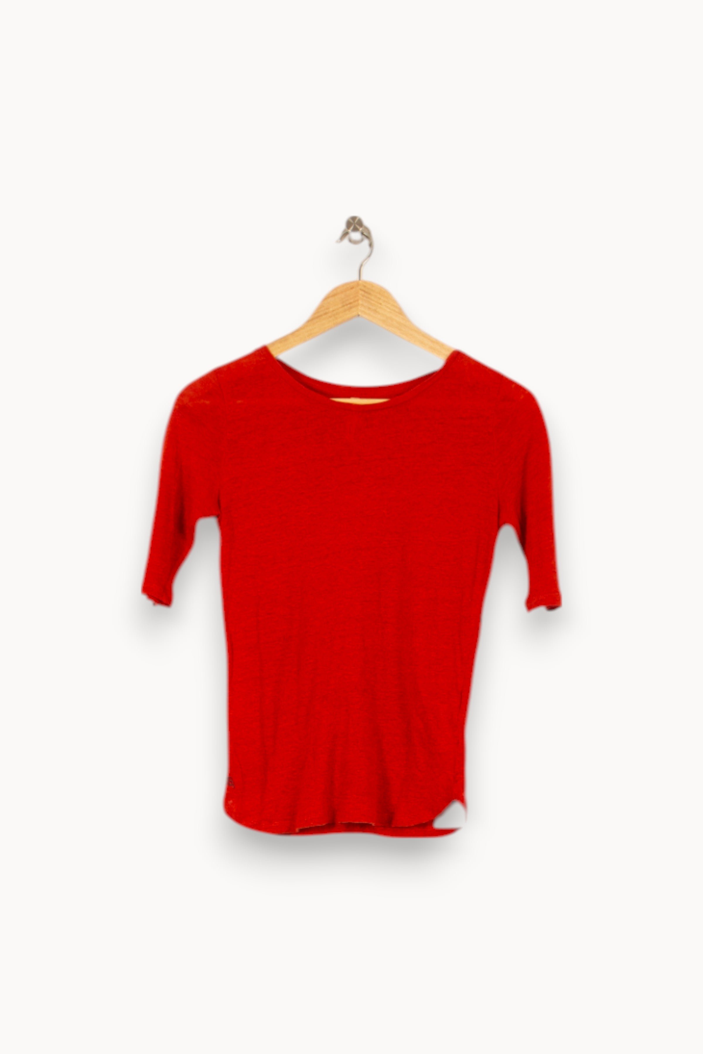 Tommy Badge T-shirt BELLEROSE - Seconde Main Red