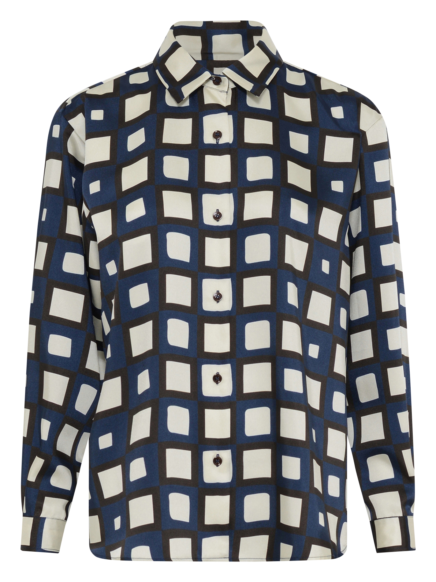 Chemise droite col classique à carreaux GERARD DAREL Bleu