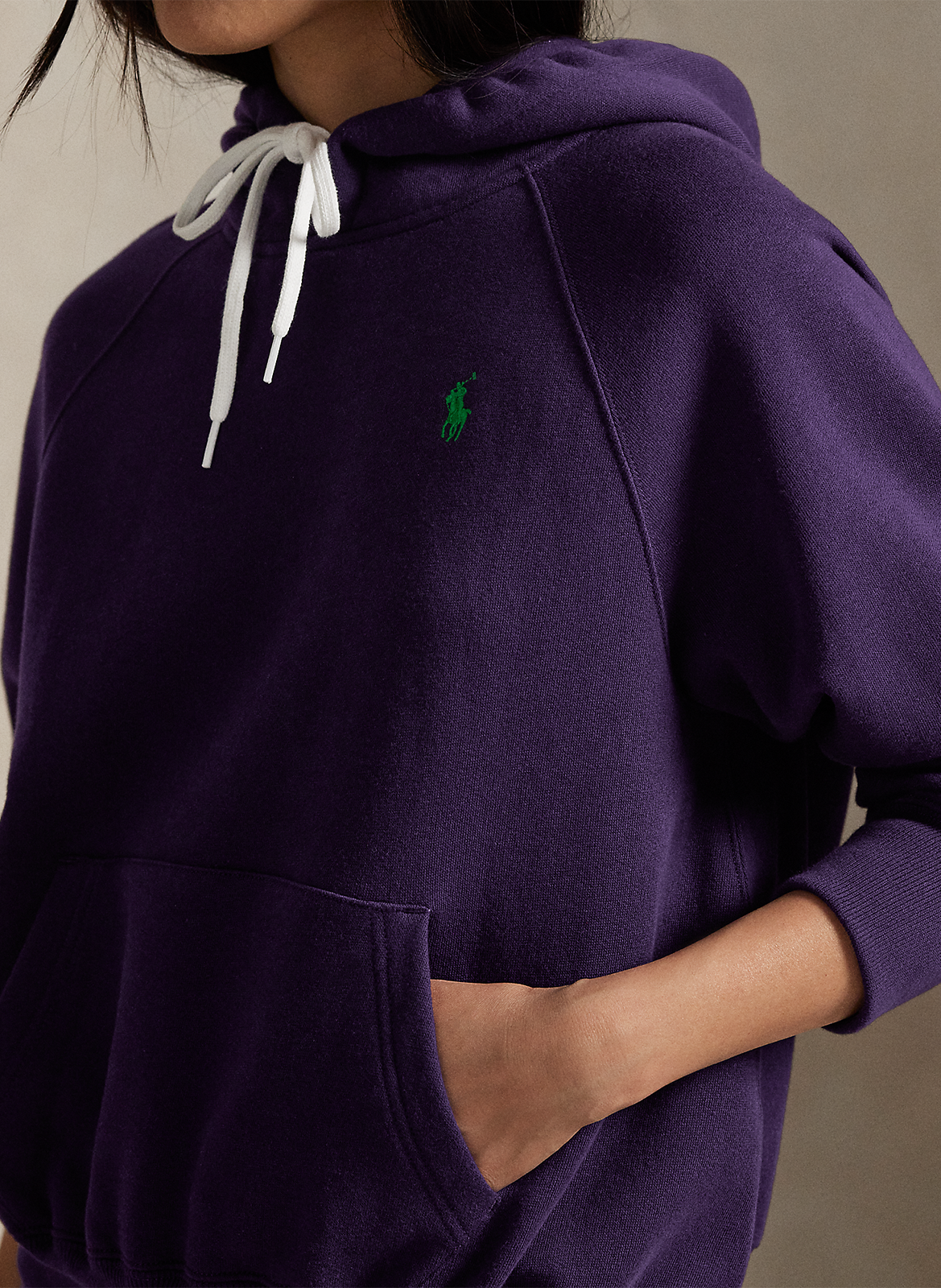 Oversized plain hoodie sweatshirt POLO RALPH LAUREN Purple