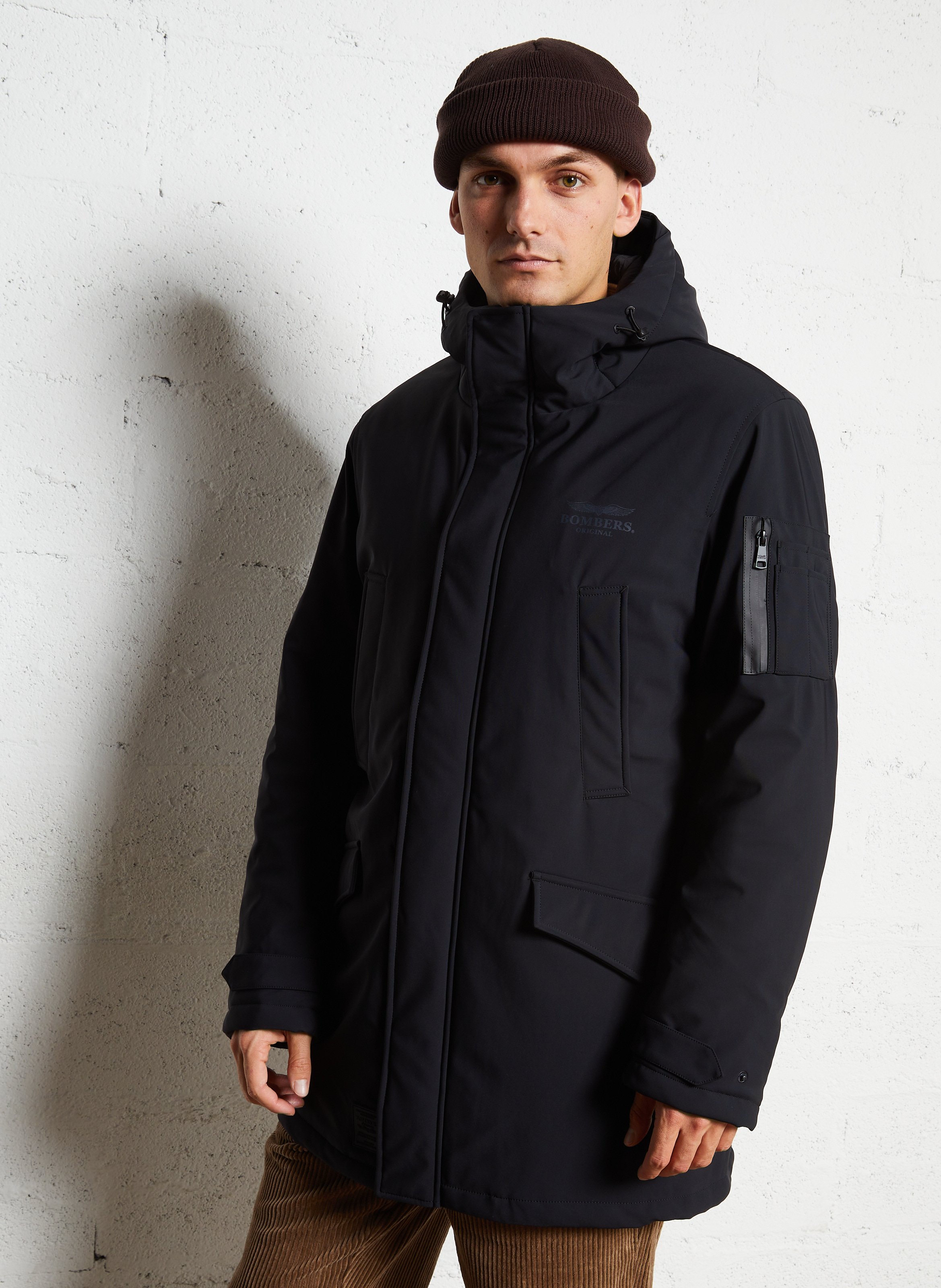 Parka à capuche BOMBERS ORIGINAL Noir
