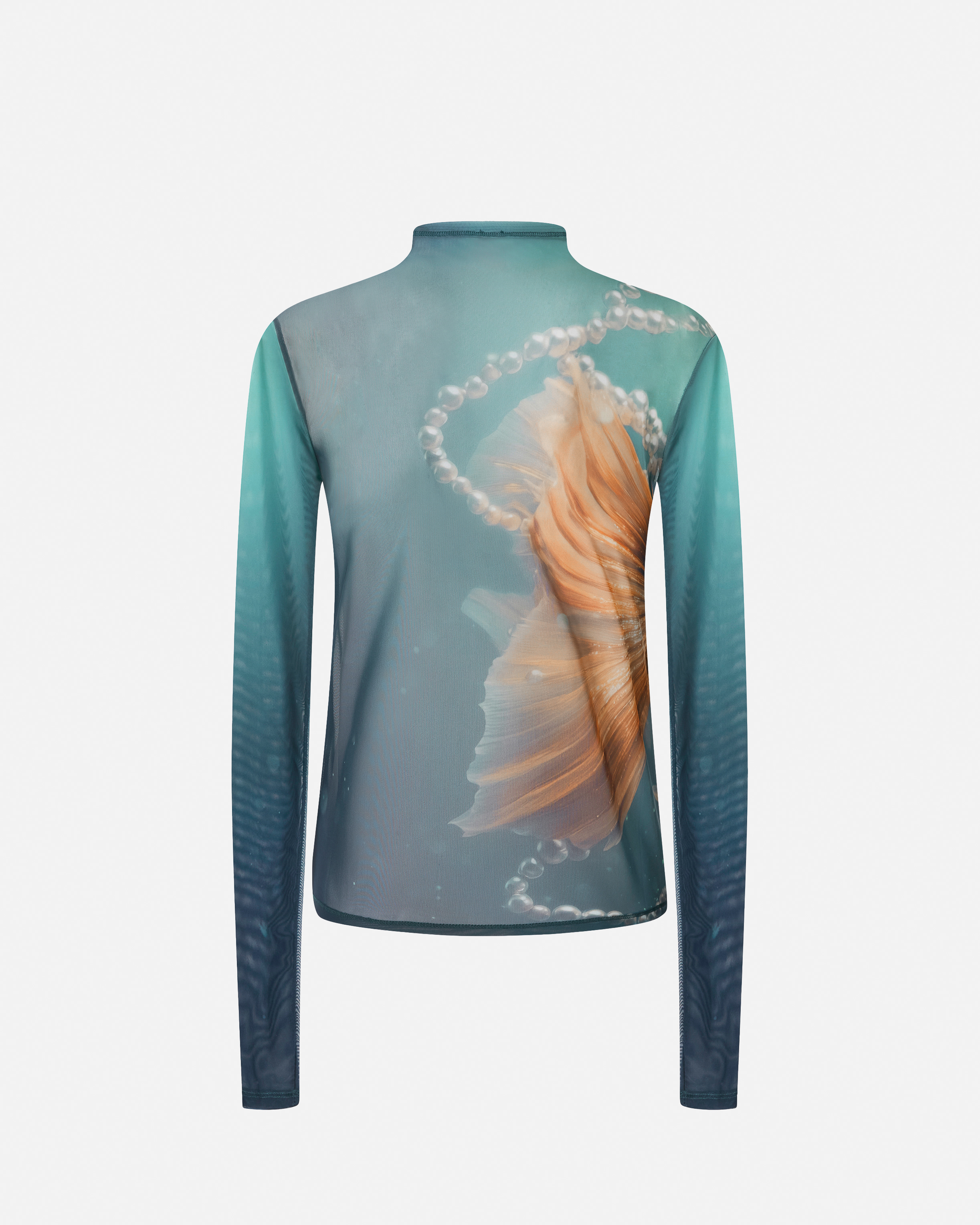 Printed tulle T-shirt PINKO Multicolored