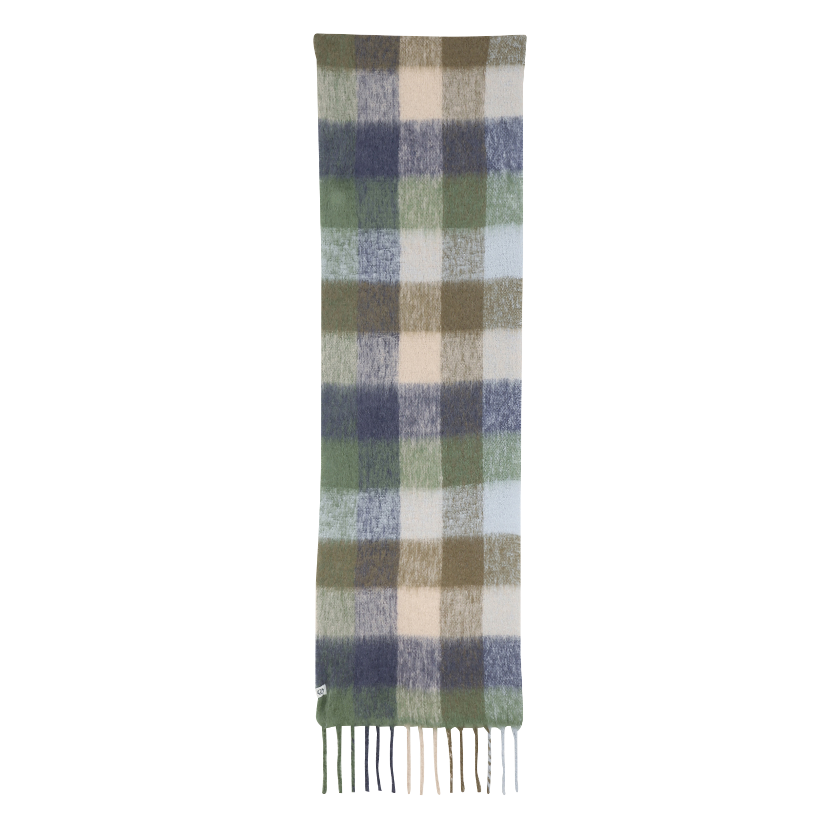 Karierter Schal aus Alpaka-Mix BECKSONDERGAARD Grun