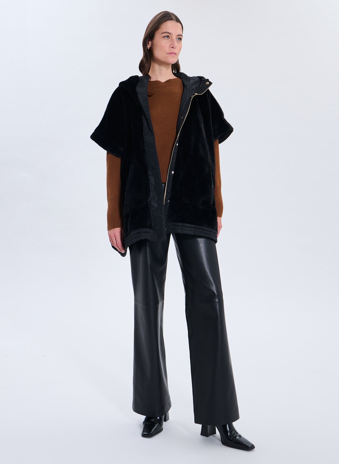 Jas met capuchon ZAPA Zwart