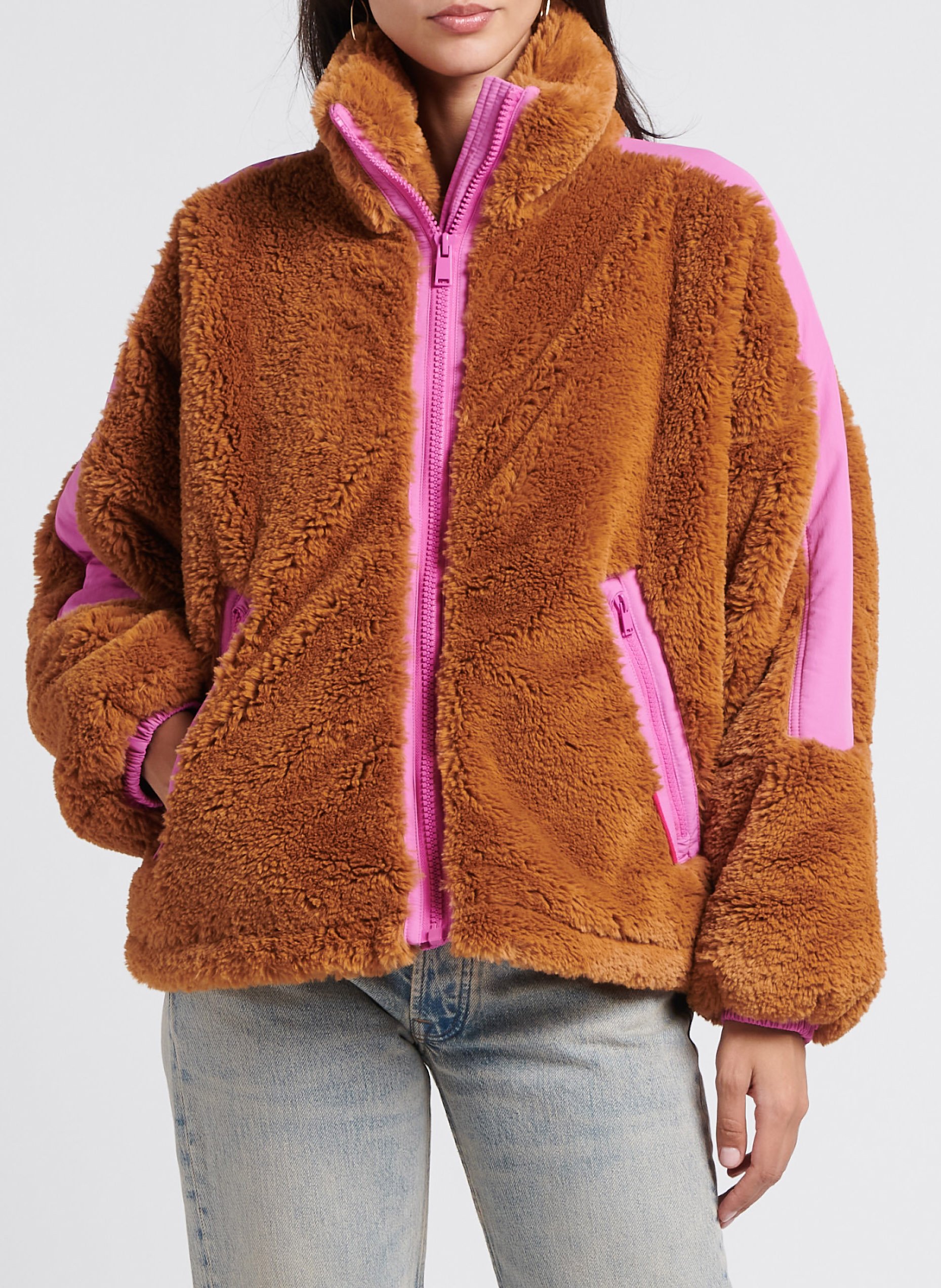 Blouson col montant OOF Marron