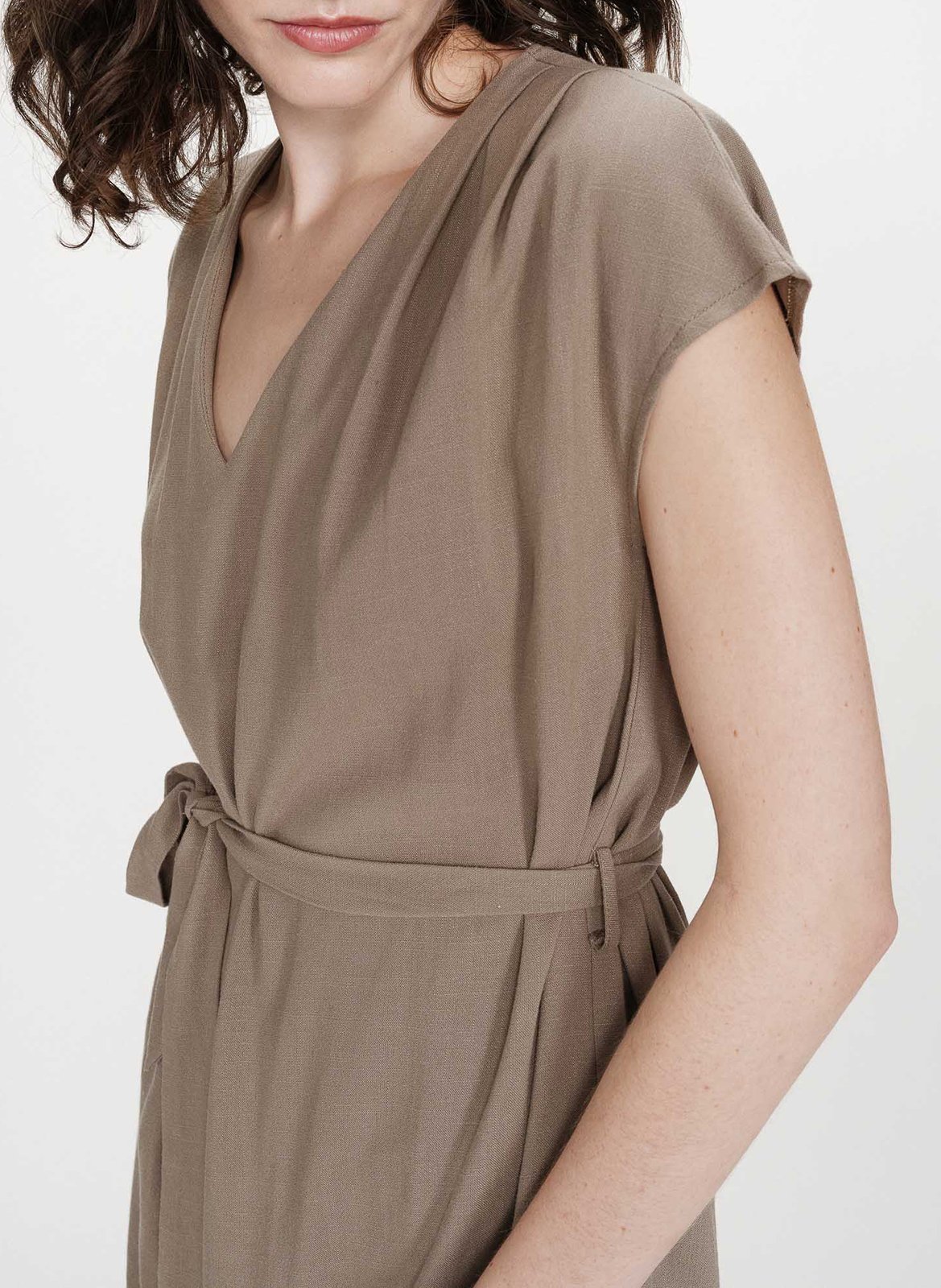 Robe courte col V GRACE ET MILA Vert