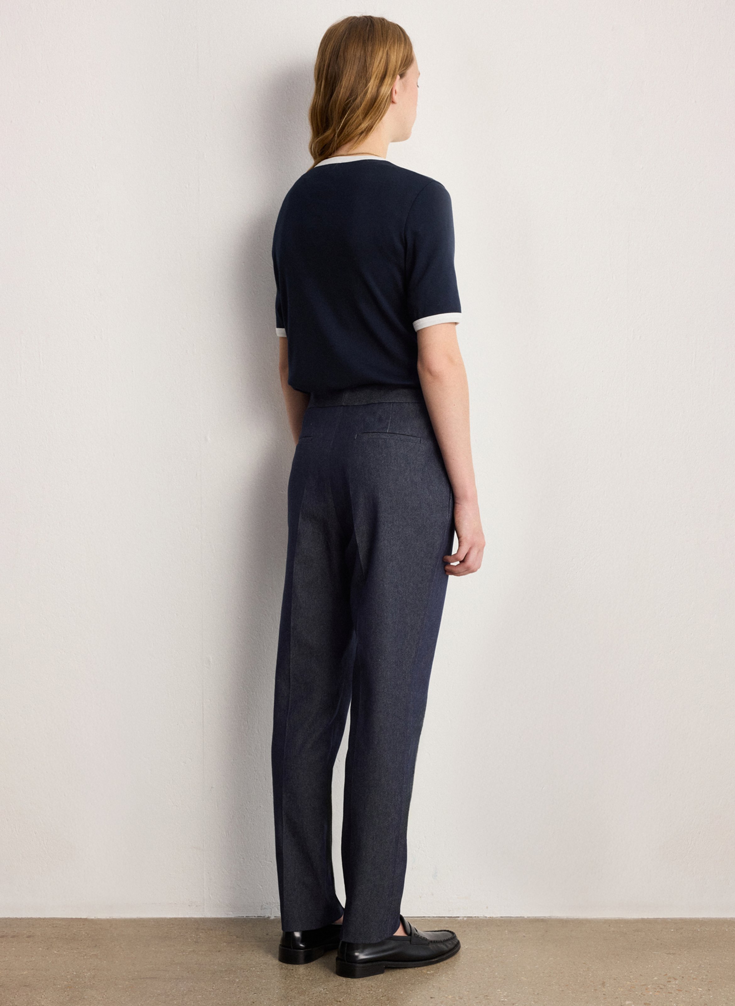 Bobhoedje - katoenblend PABLO Blauw