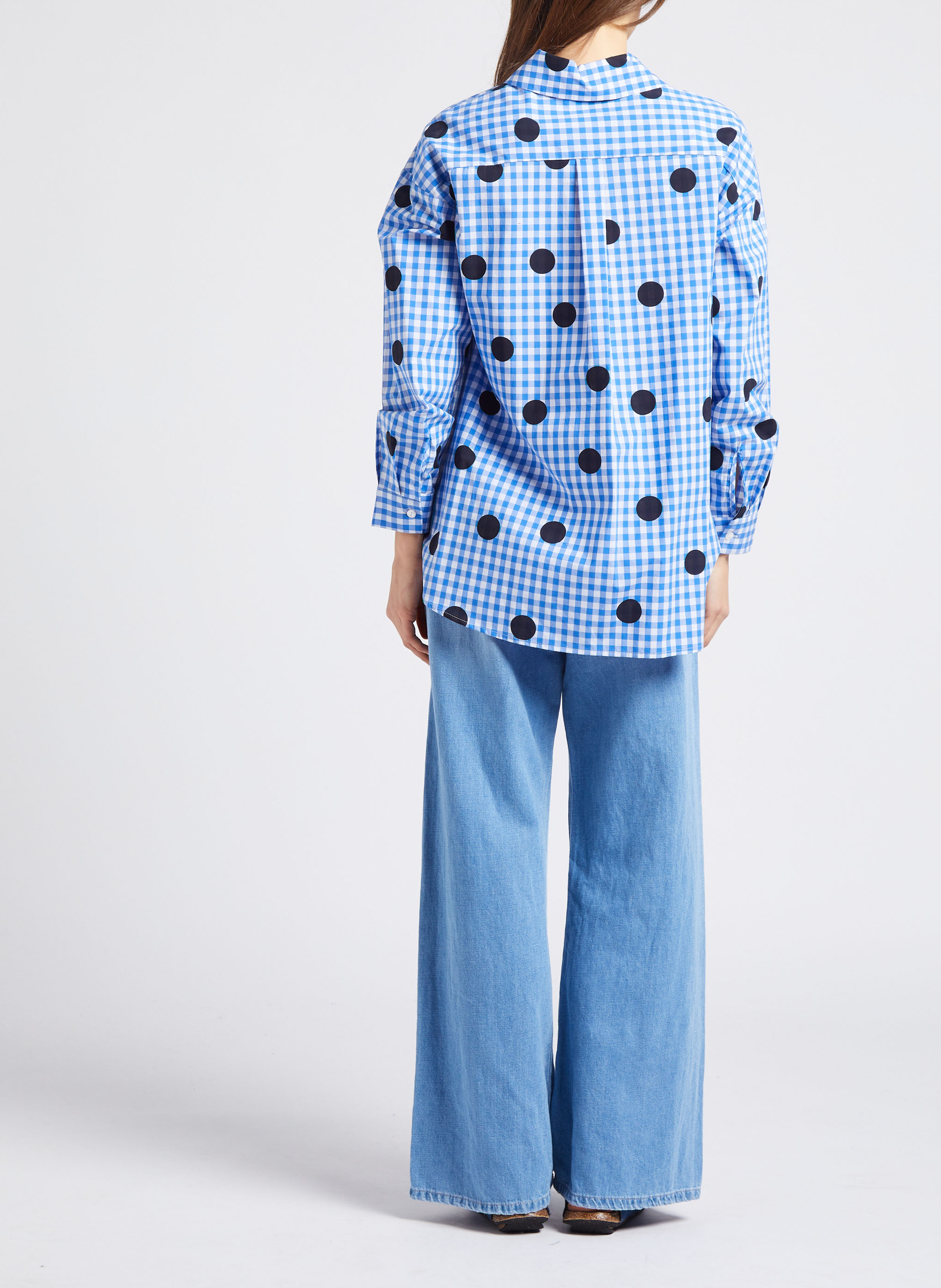 Flat fabric sandals BOSABO Blue