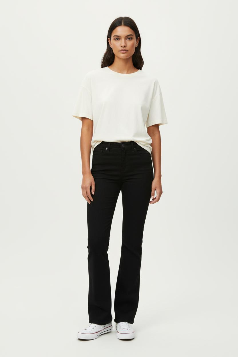 Cropped slim jeans with studs LEVI'S - Seconde main Black