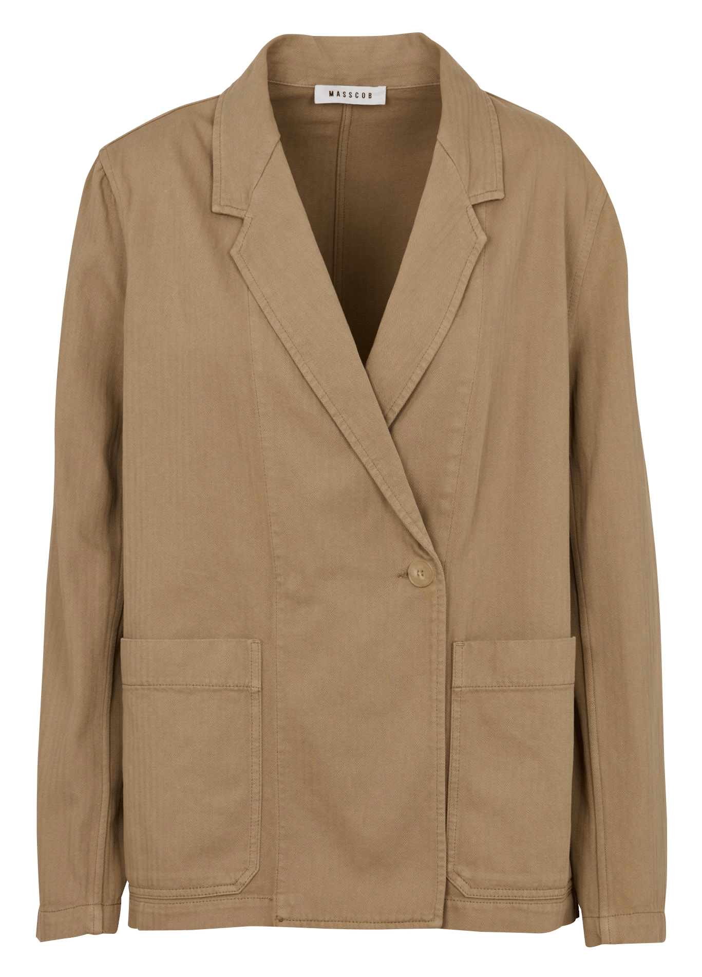 Veste col taileur en coton  MASSCOB Beige