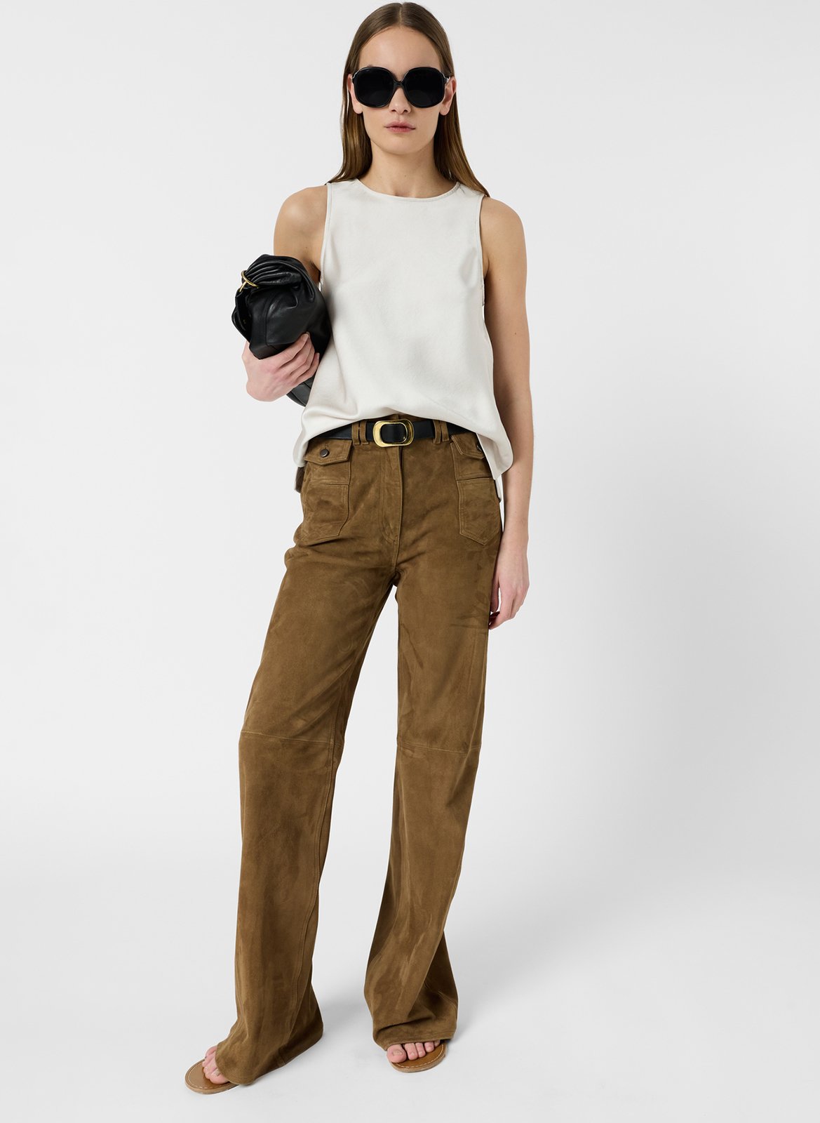 Top satinado GERARD DAREL Beige