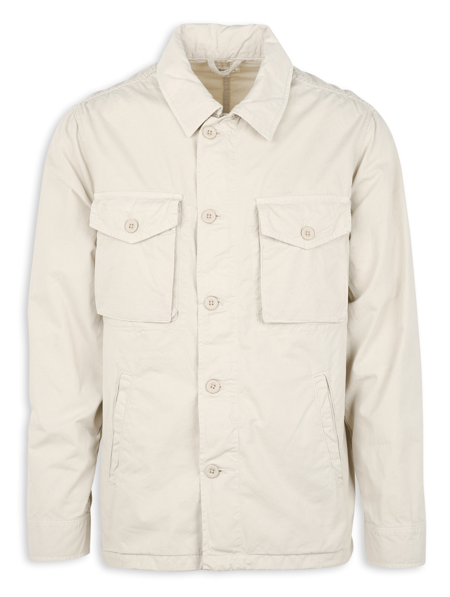 Veste droite col classique en coton HARTFORD Gris