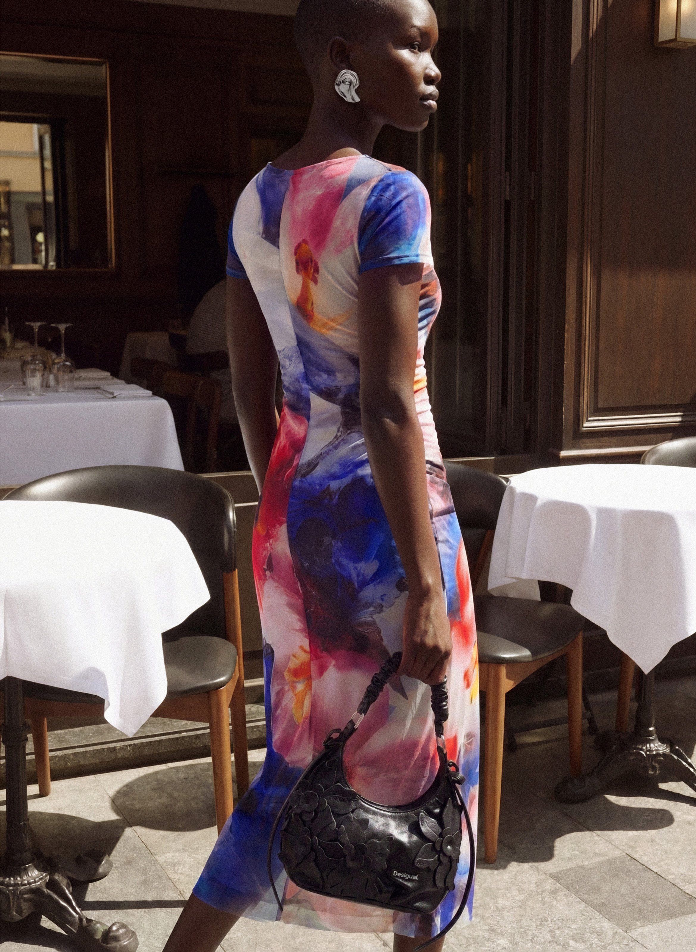 Robe longue moulante DESIGUAL Multicolore