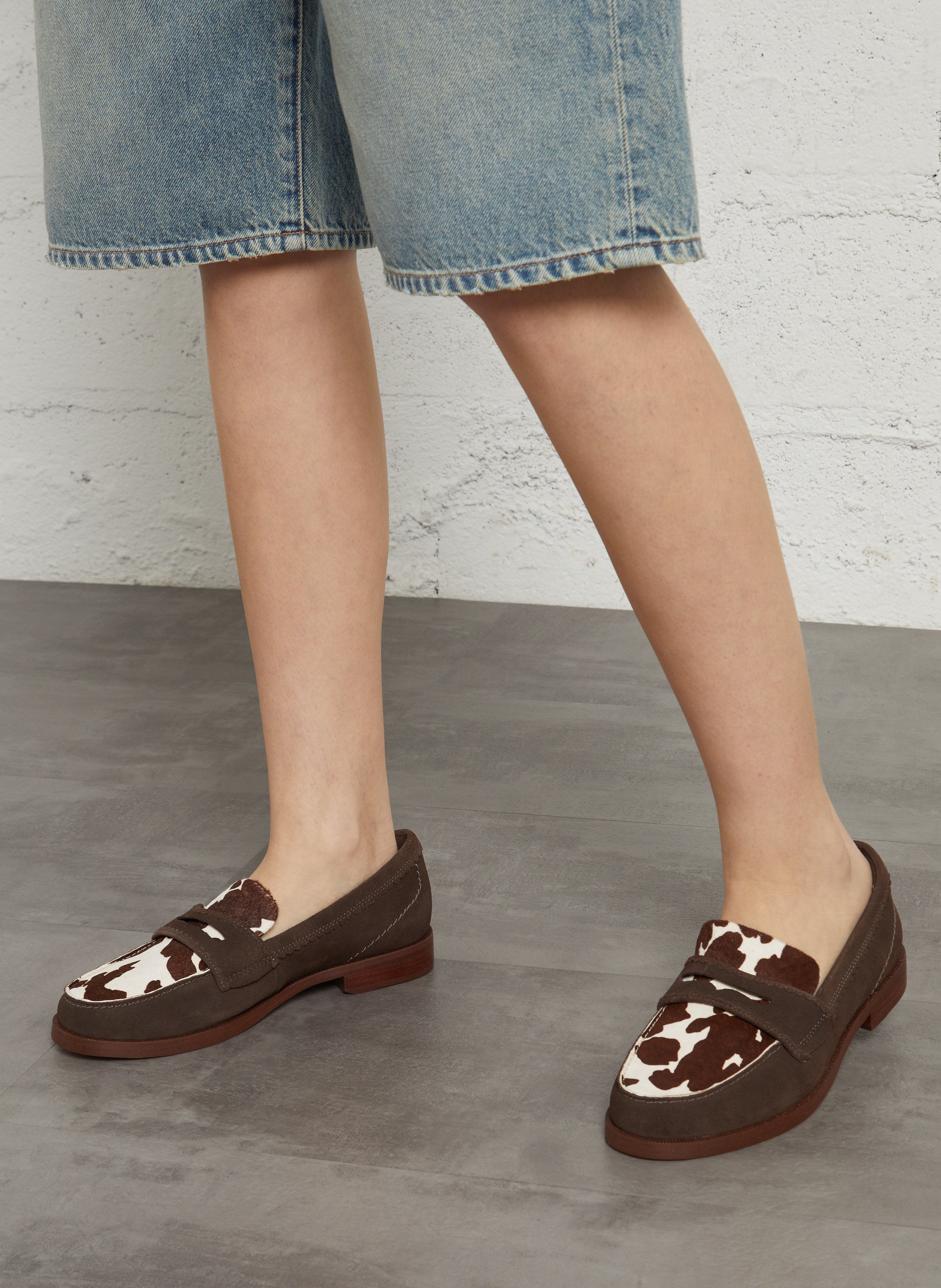 Ledermokassins mit Print CLARKS Mehrfarbig