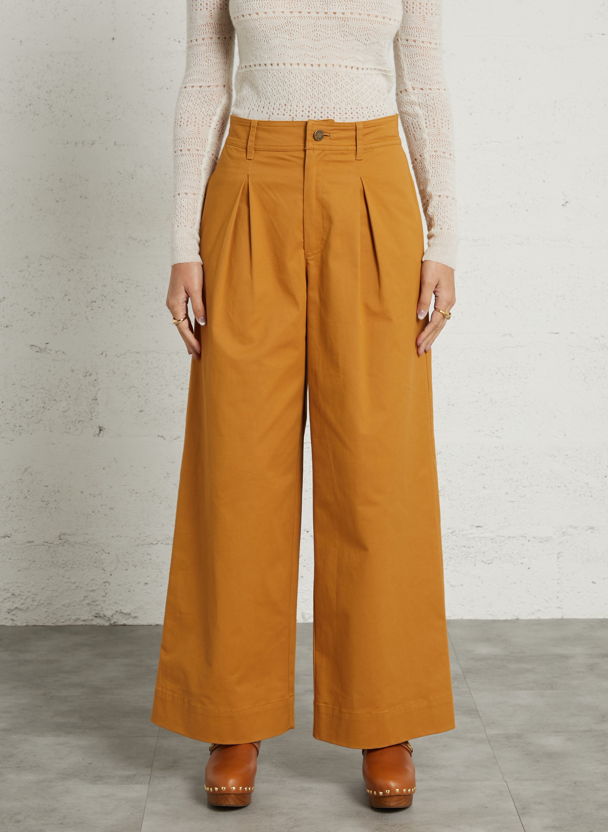 Chinohose aus Baumwoll-Mix LOUISE MISHA Braun