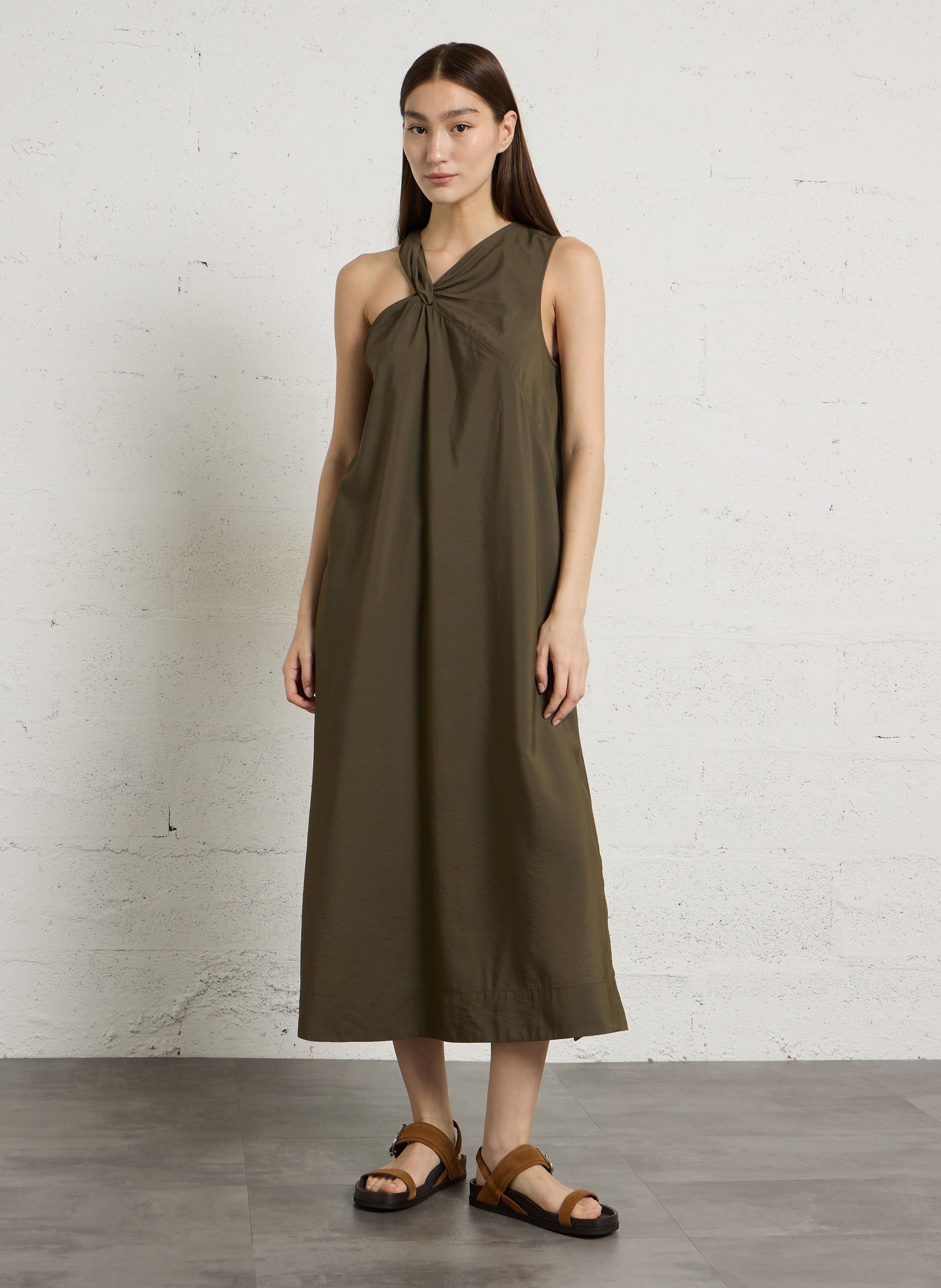 Weites Maxikleid SOEUR Khaki