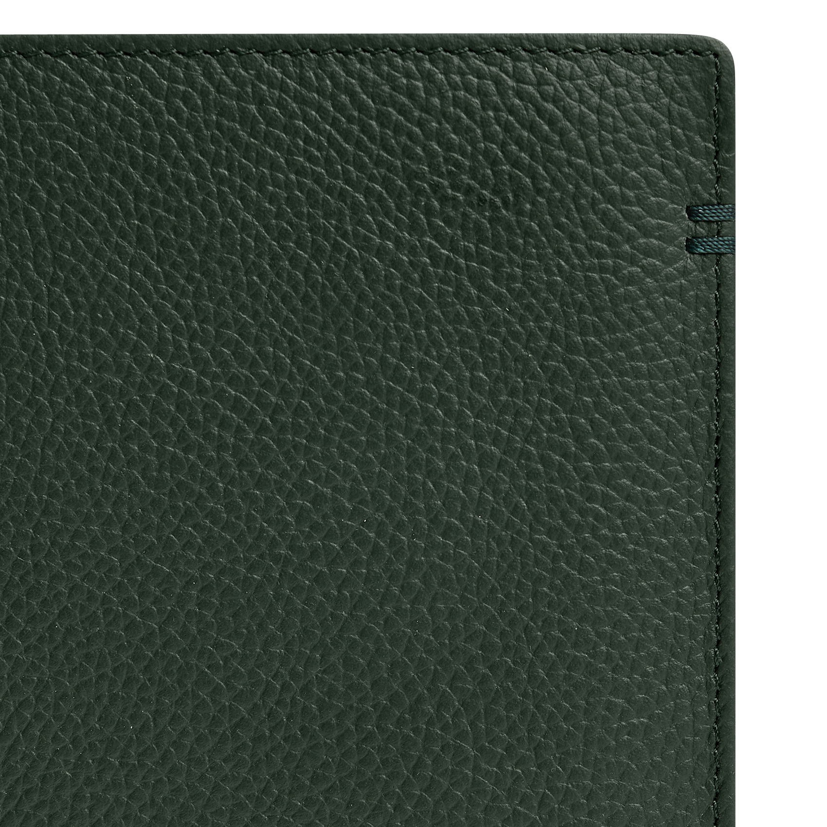 Vertical cowhide leather wallet LE TANNEUR Green