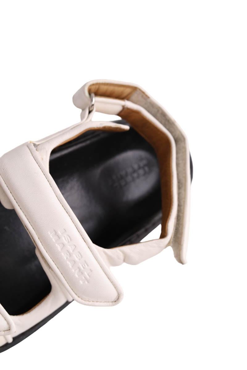 Faux leather sandals ISABEL MARANT - Seconde Main Beige