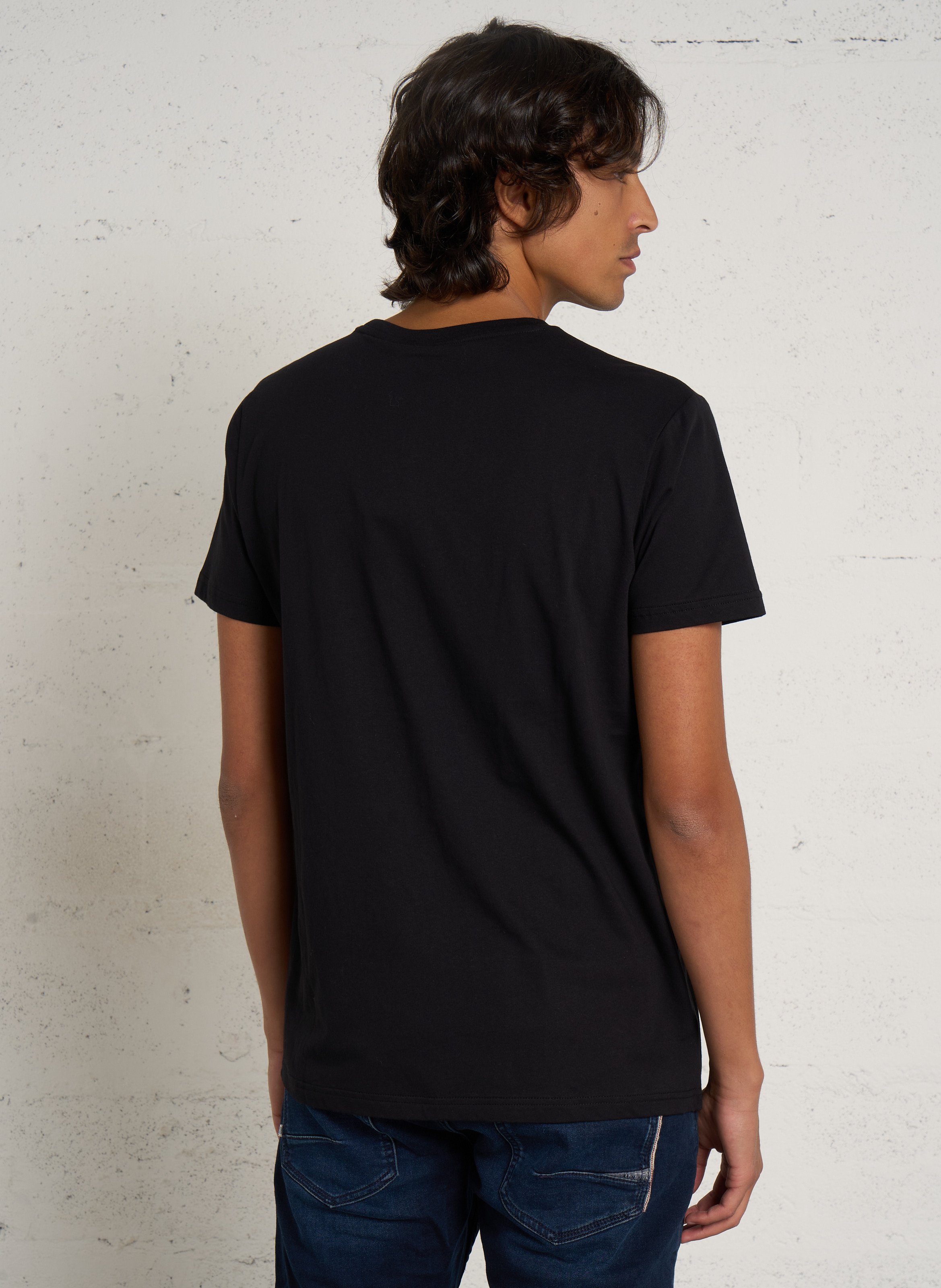 Tee-shirt droit en coton LE TEMPS DES CERISES Noir