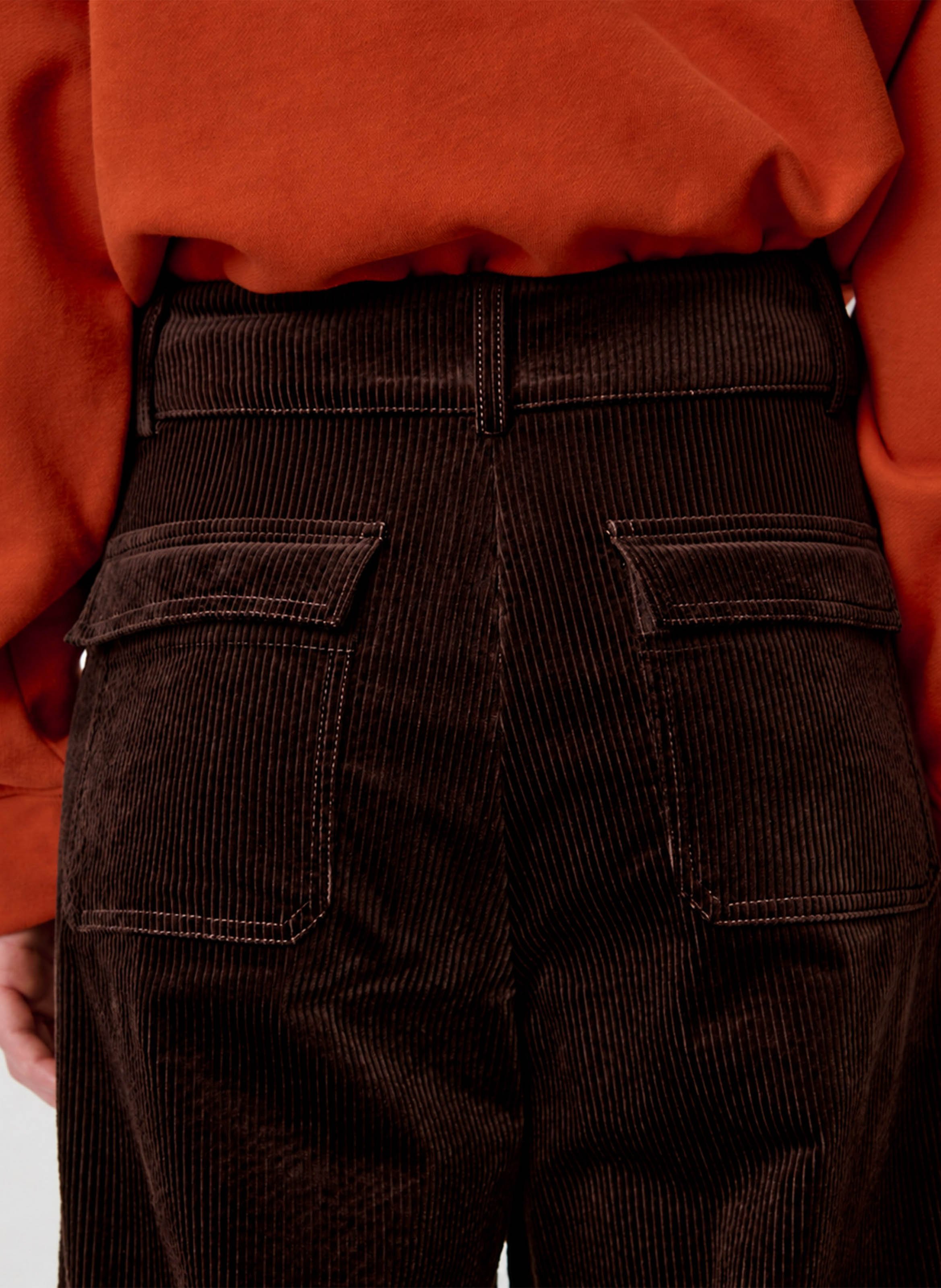 Flared corduroy pants SESSUN Brown