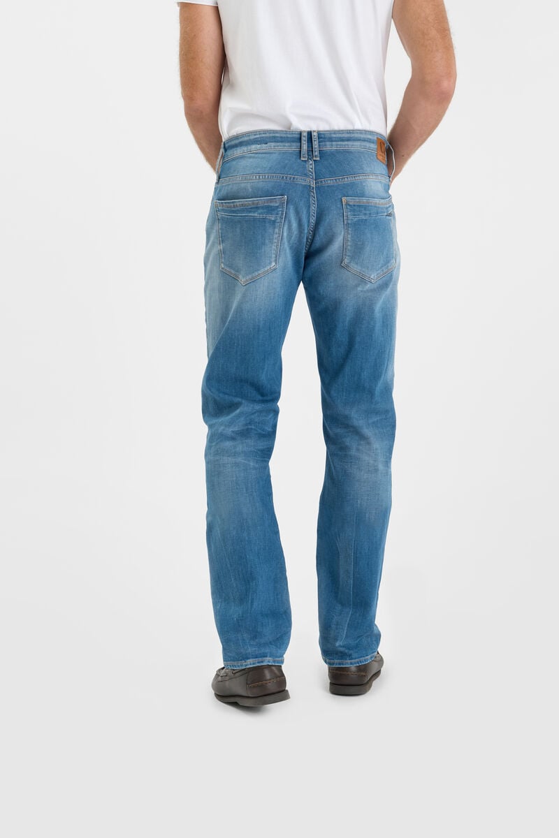 Straight-leg zip jeans LE TEMPS DES CERISES Blue