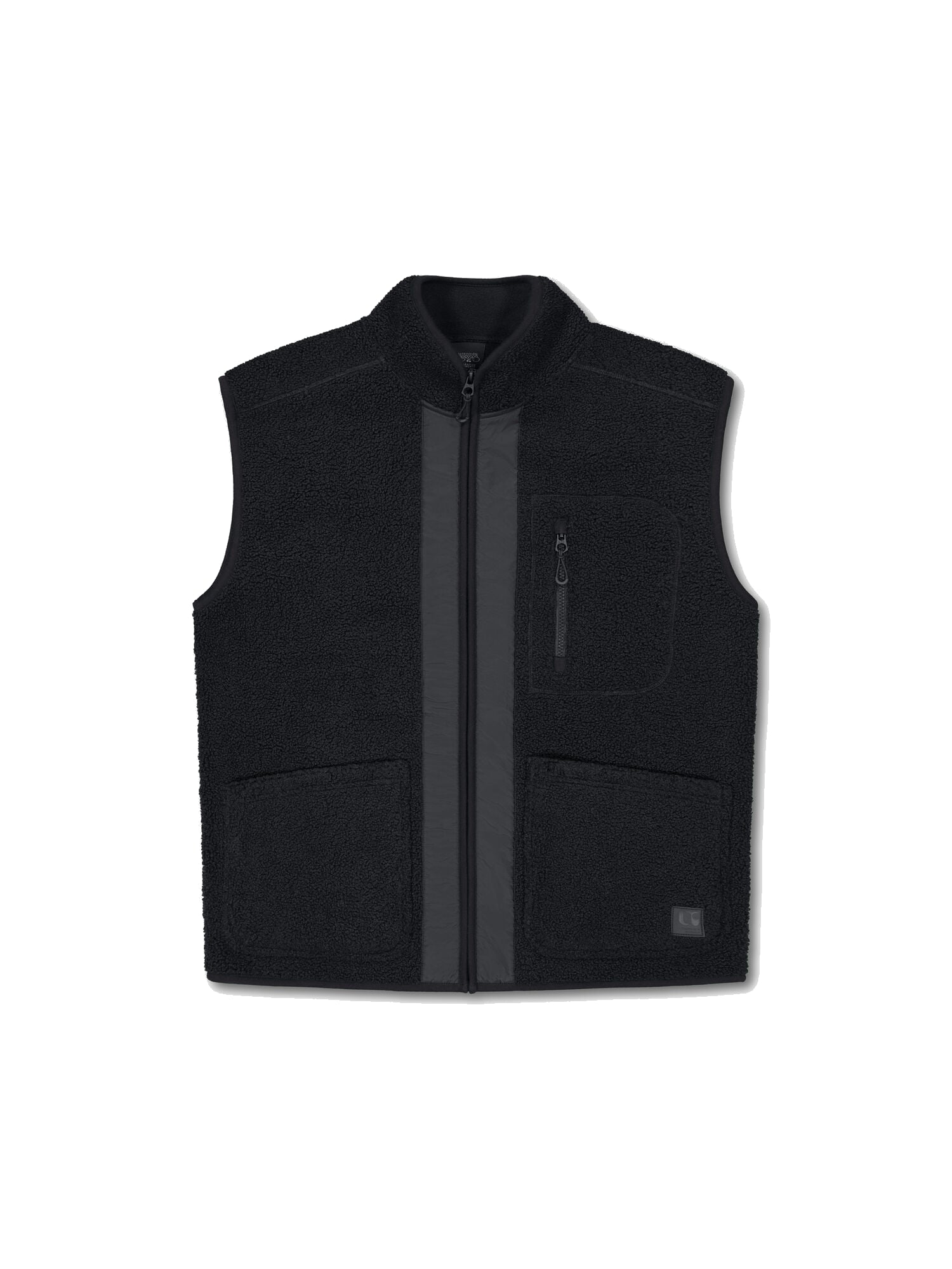Zip-up high-neck sleeveless jacket LE TEMPS DES CERISES Black