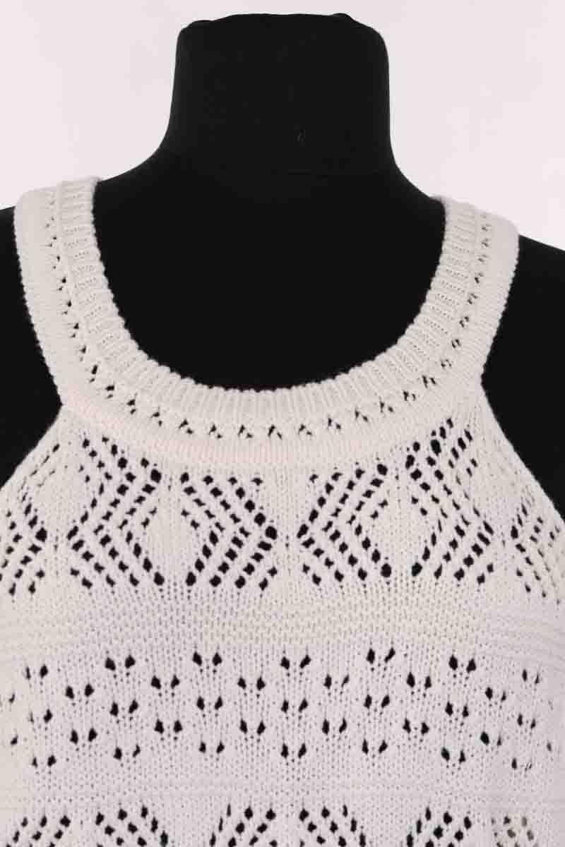 Azawood sleeveless top SEZANE - Seconde main Beige
