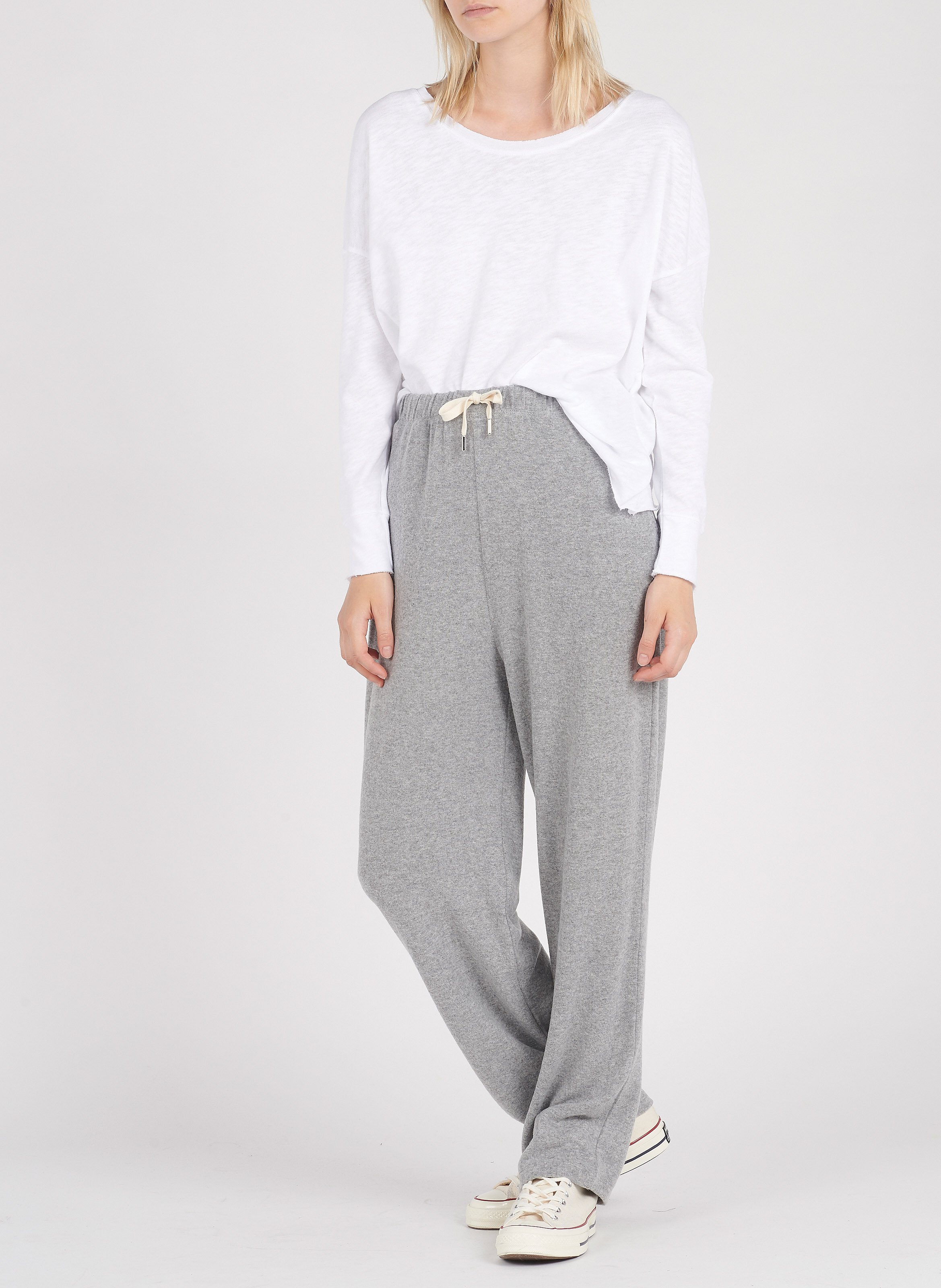 Tee-shirt col bateau en coton AMERICAN VINTAGE Blanc