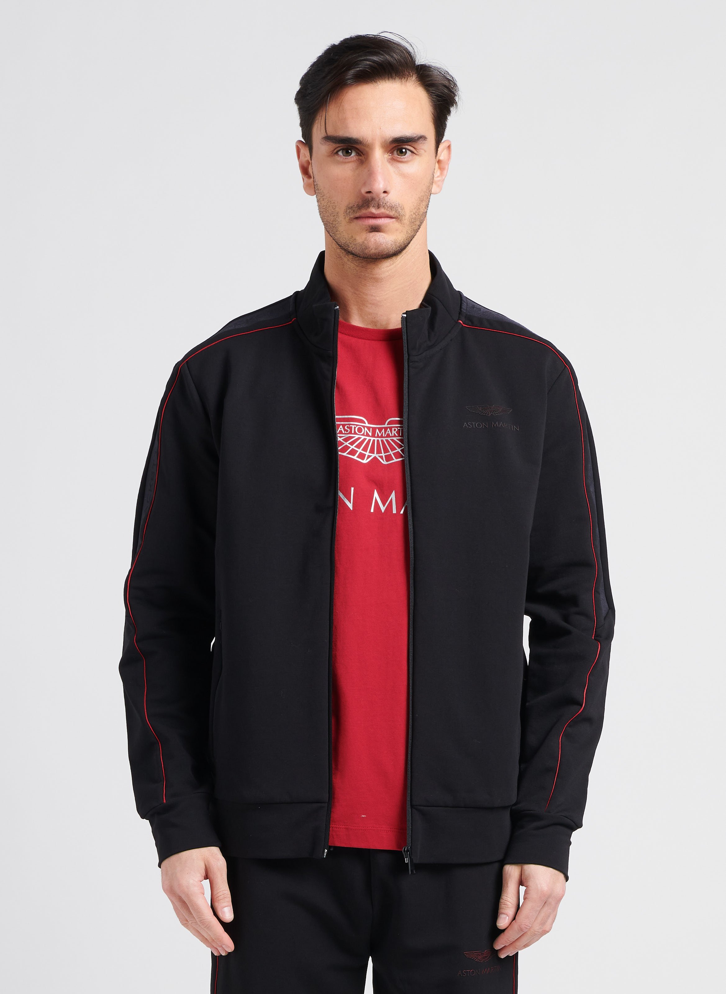 Cottonblend Sports Jacket Black Hackett Men Place des Tendances